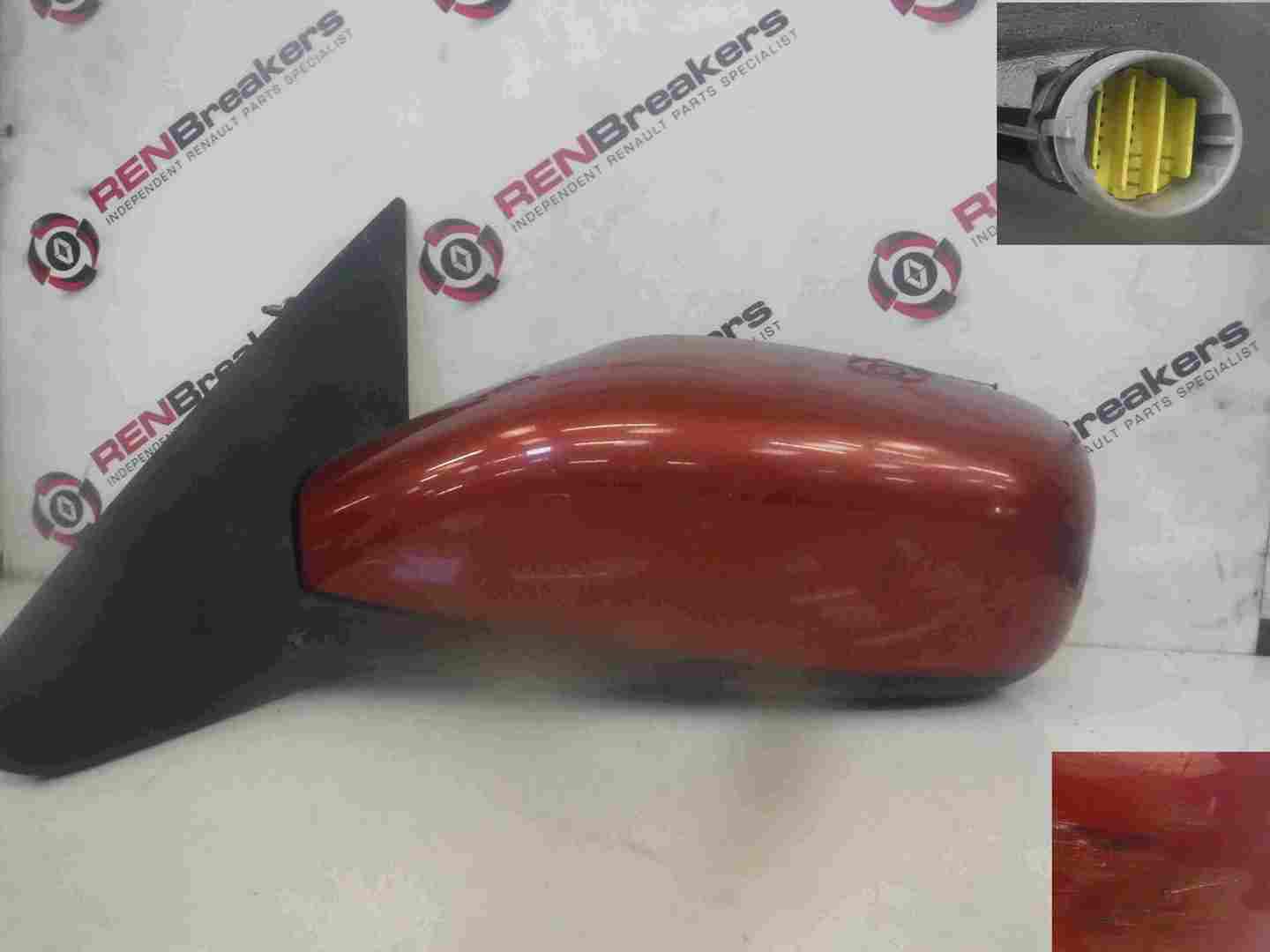 Renault Laguna 2001-2005 Passenger NS Wing Mirror Red TEB76