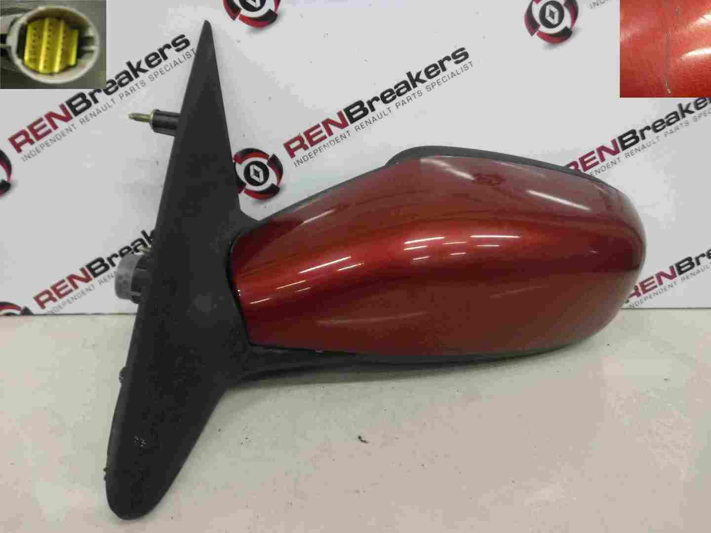 Renault Laguna 2001-2005 Passenger NS Wing Mirror Red TEB76 Folding