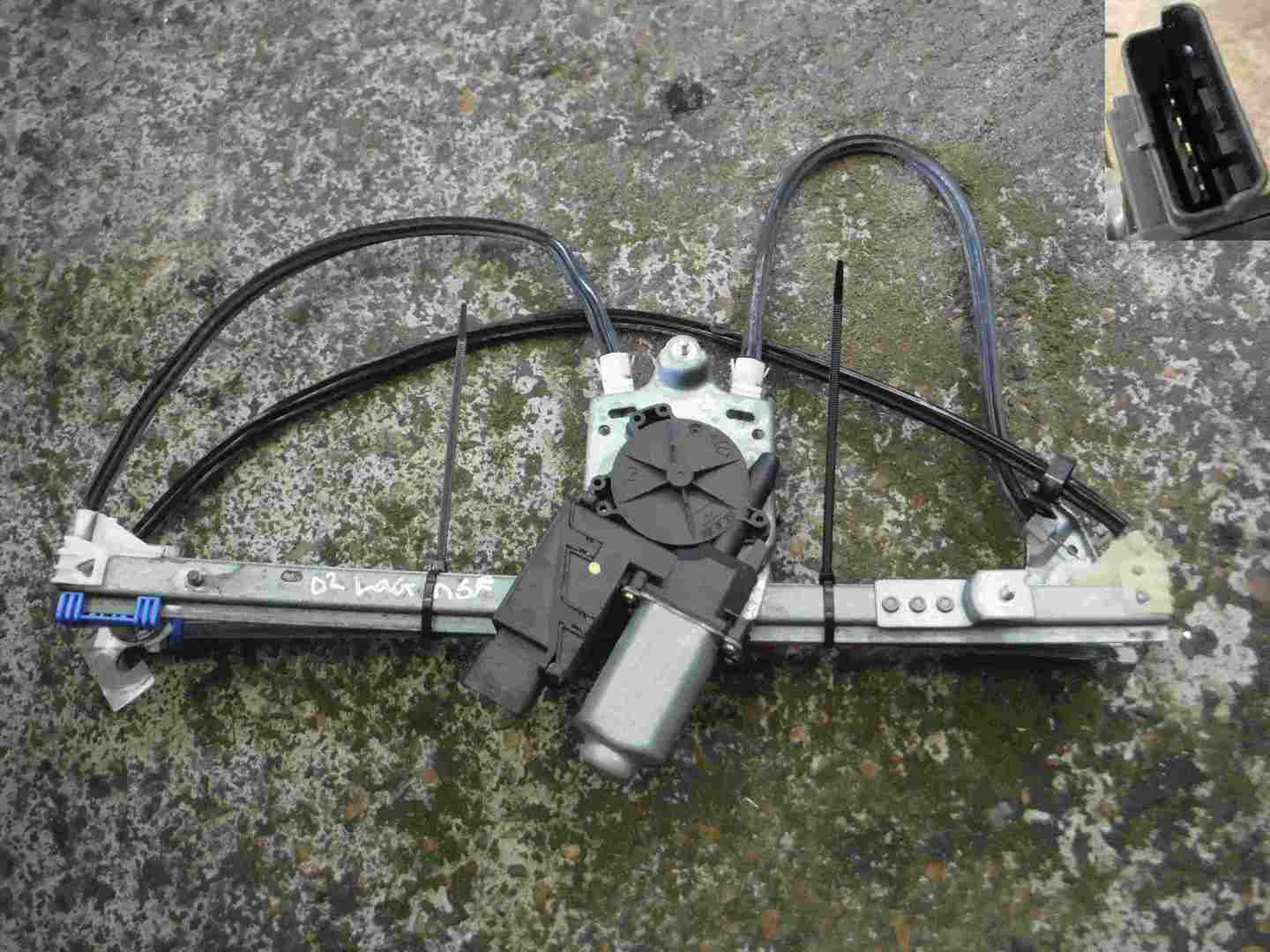Renault Laguna 2001-2005 Passenger NSF Front Window Motor   Regulator 6pin