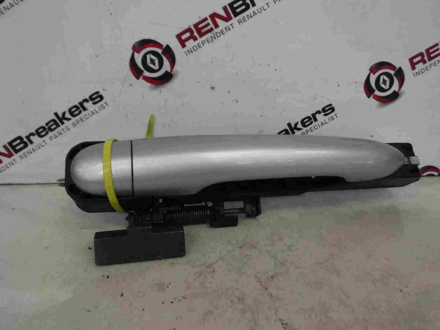 Renault Laguna 2001-2005 Passenger NSR Rear Exterior Door Handle Silver