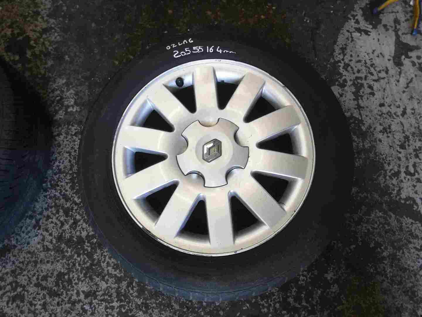 Renault Laguna 2001-2005 Quercy Alloy Wheel + Tyre 205 55 16 4mm