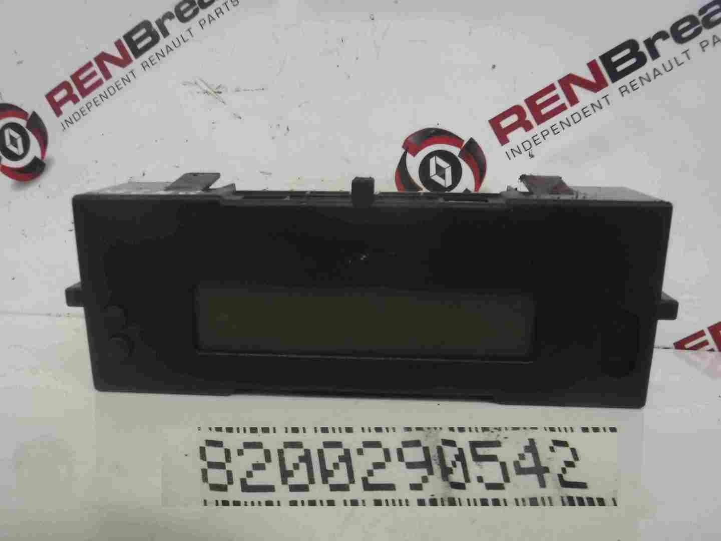 Renault Laguna 2001-2006 Instrument Panel Clock Gauges Temperature 8200290542