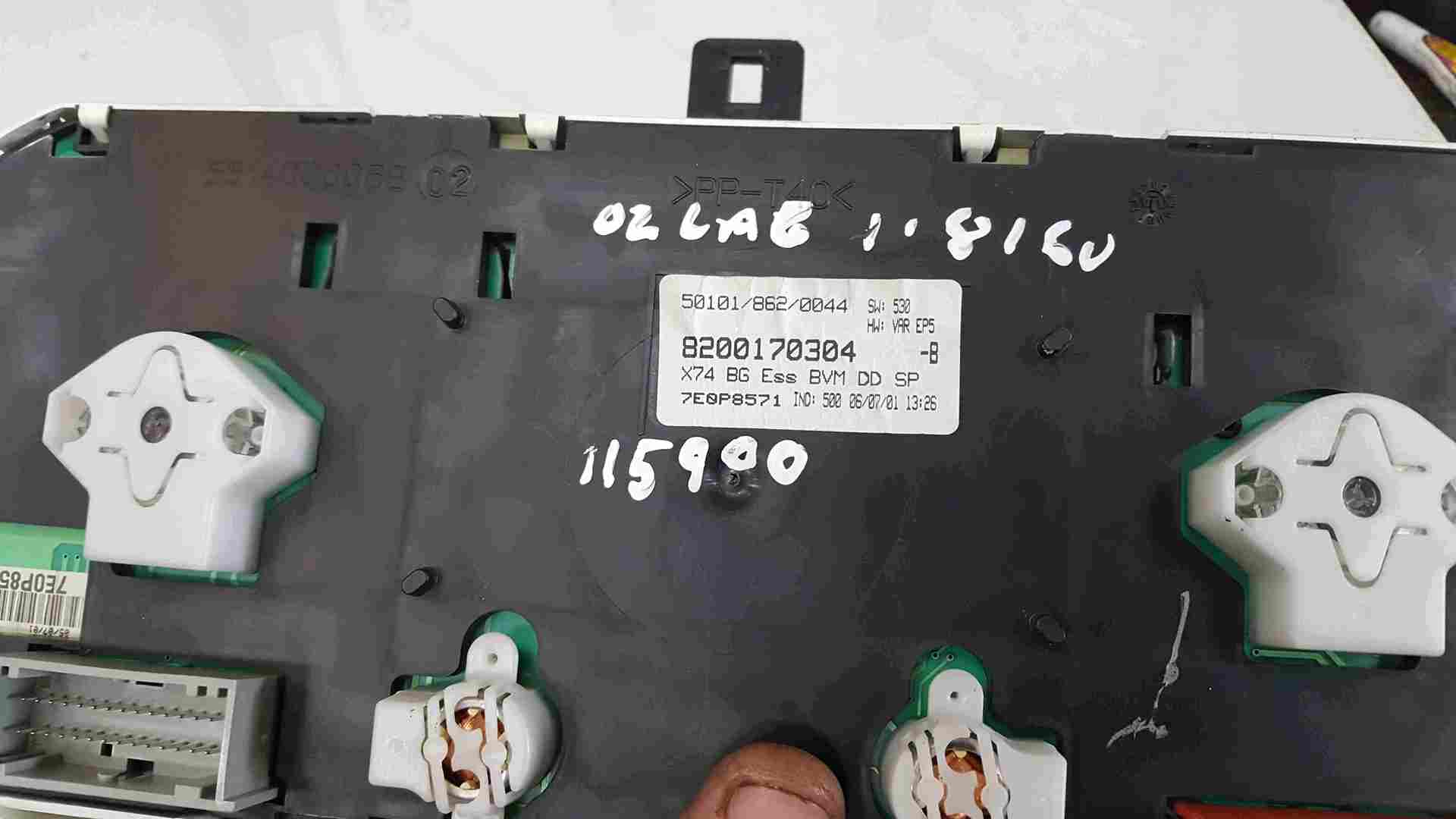 Thumb 2 Renault Laguna 2001-2006 Instrument Panel Dials Clocks 115K 8200170304