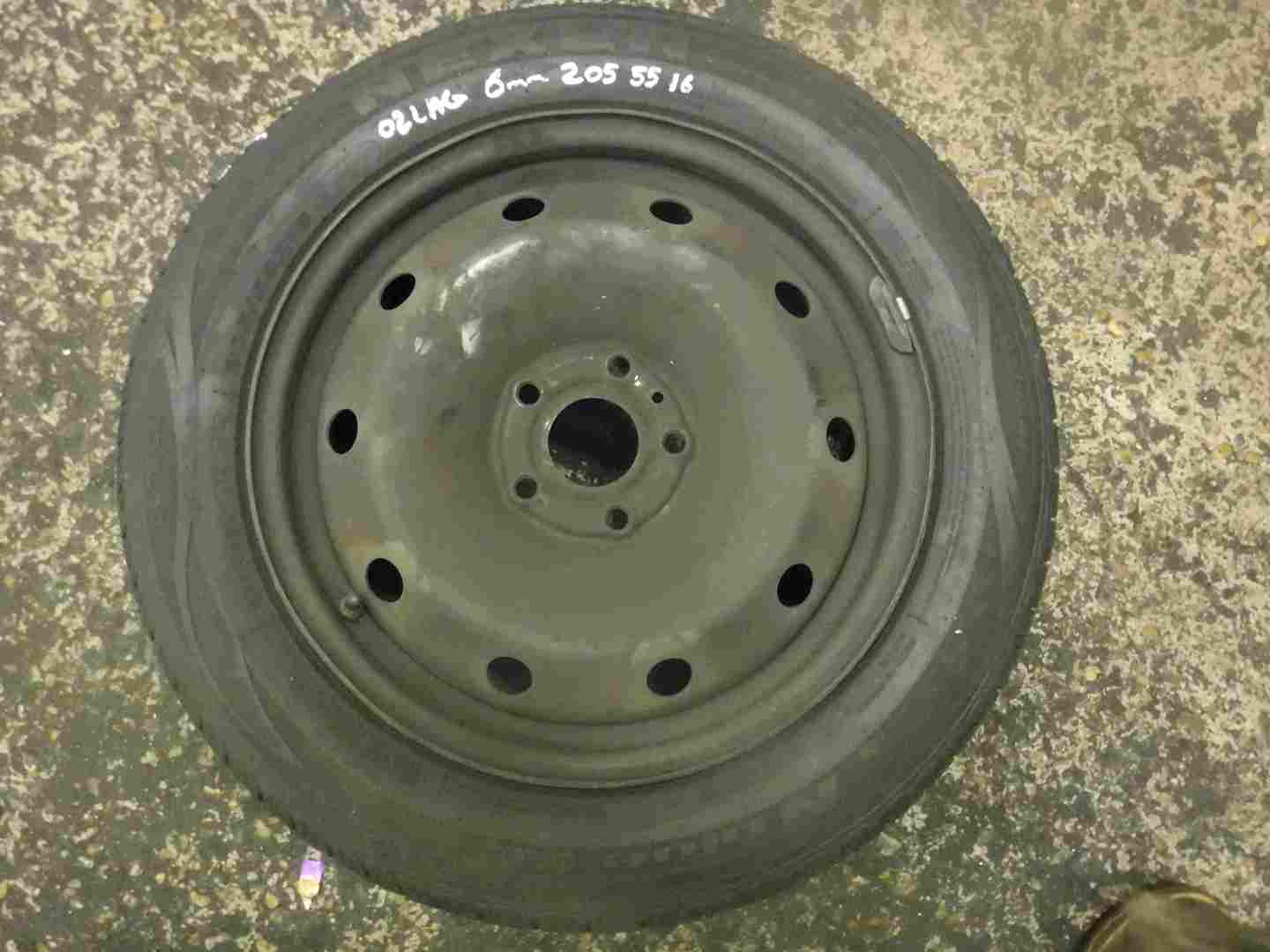 Renault Laguna 2001-2006 Steel Wheel Rim + Tyre 205 55 16 6mm Tread