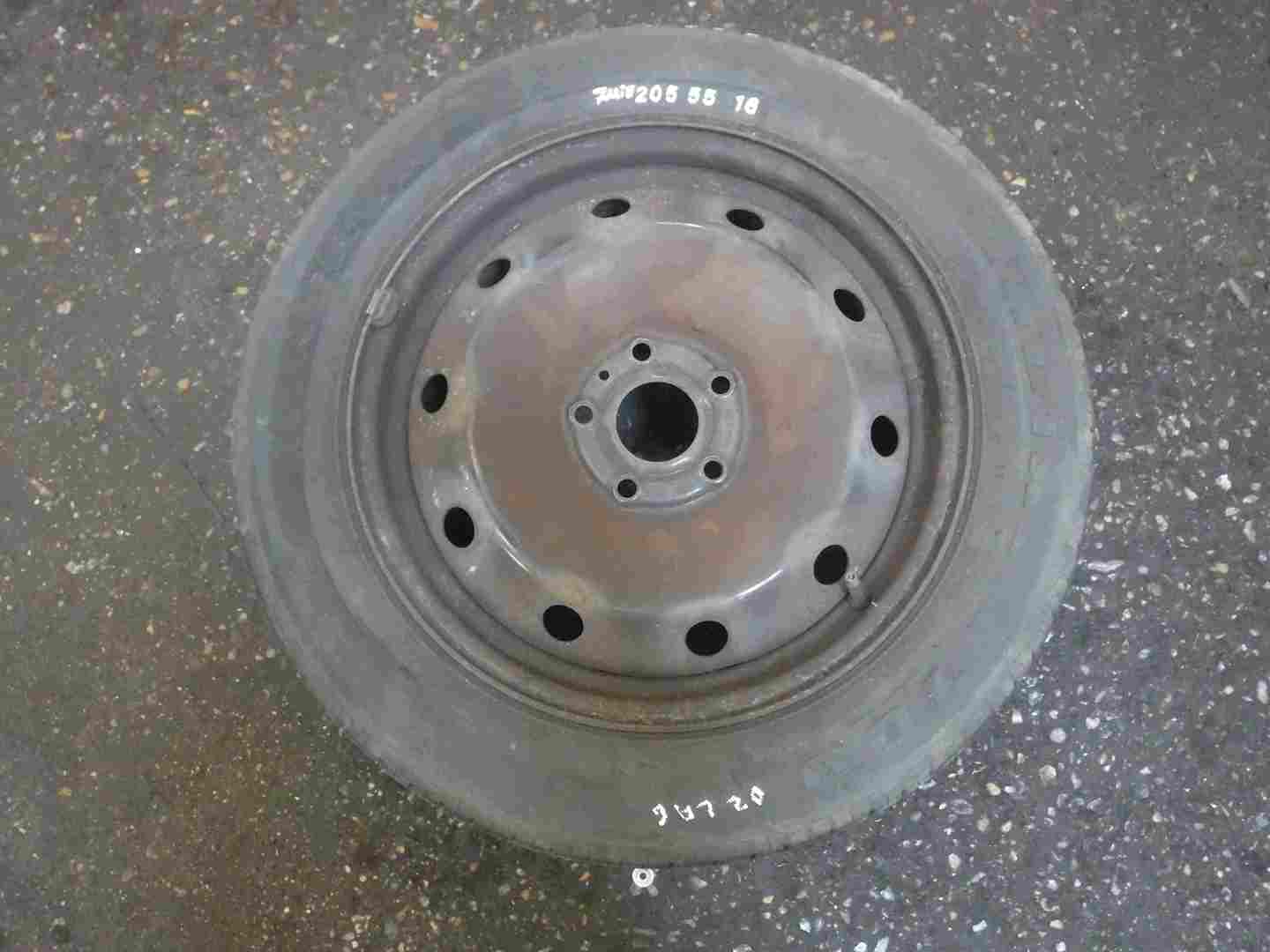 Renault Laguna 2001-2007 Steel Wheel Rim + Tyre 205 55 16 7mm Tread