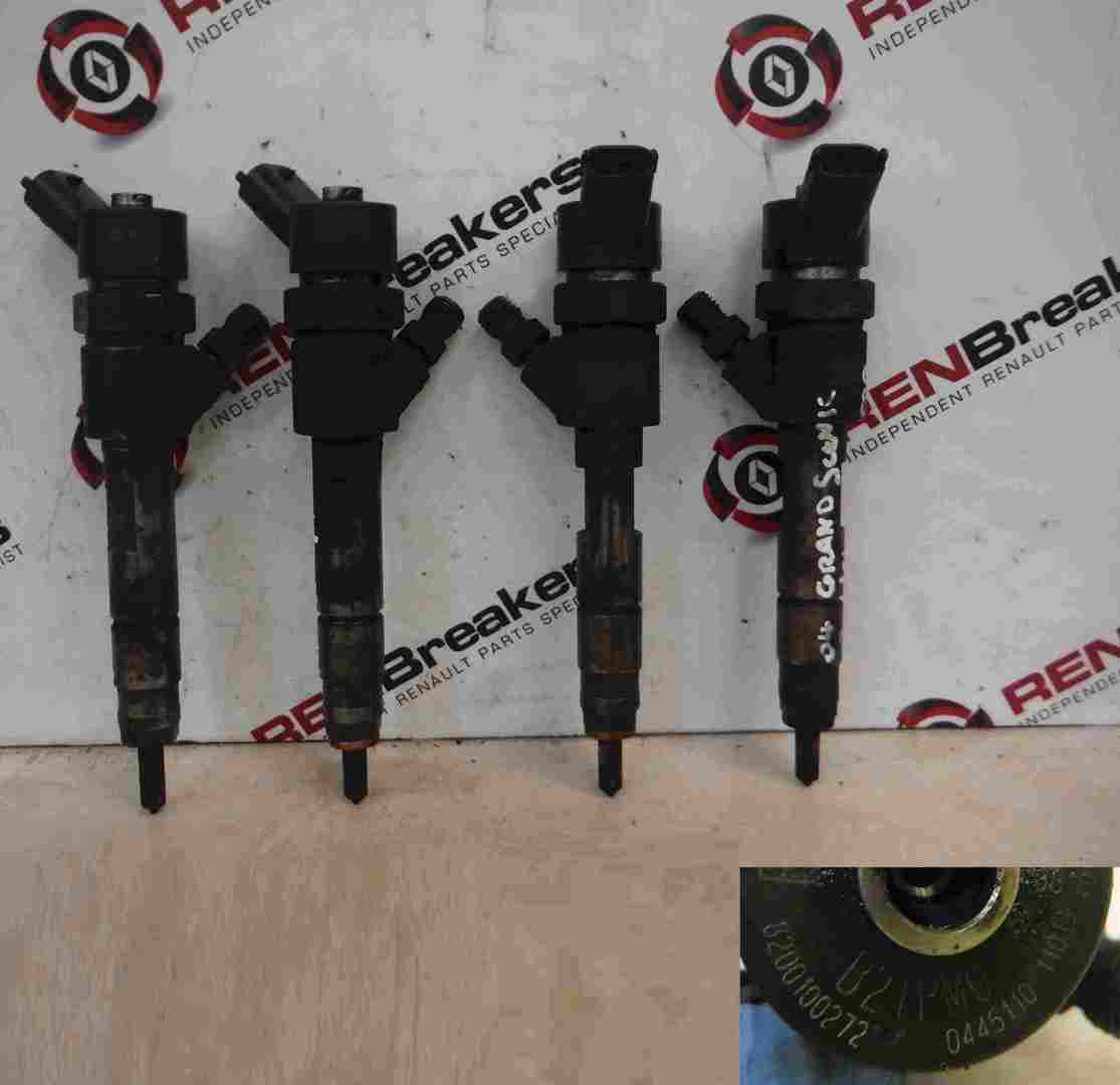Renault Laguna 2005-2007 1.9 dCi Diesel Injectors Set X4 F9Q 812 0445110110b