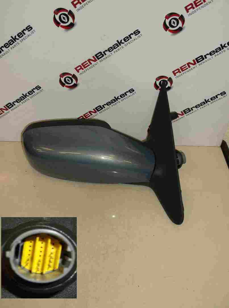 Renault Laguna 2001-2007 Drivers OS Wing Mirror Blue Aqua TED47