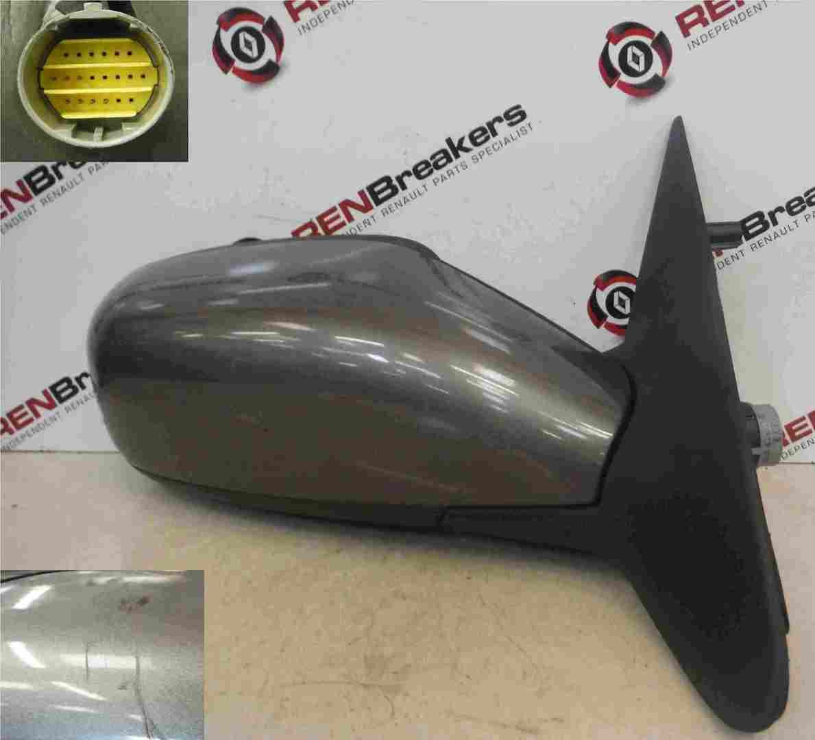 Renault Laguna 2005-2007 Drivers OS Wing Mirror Grey 603