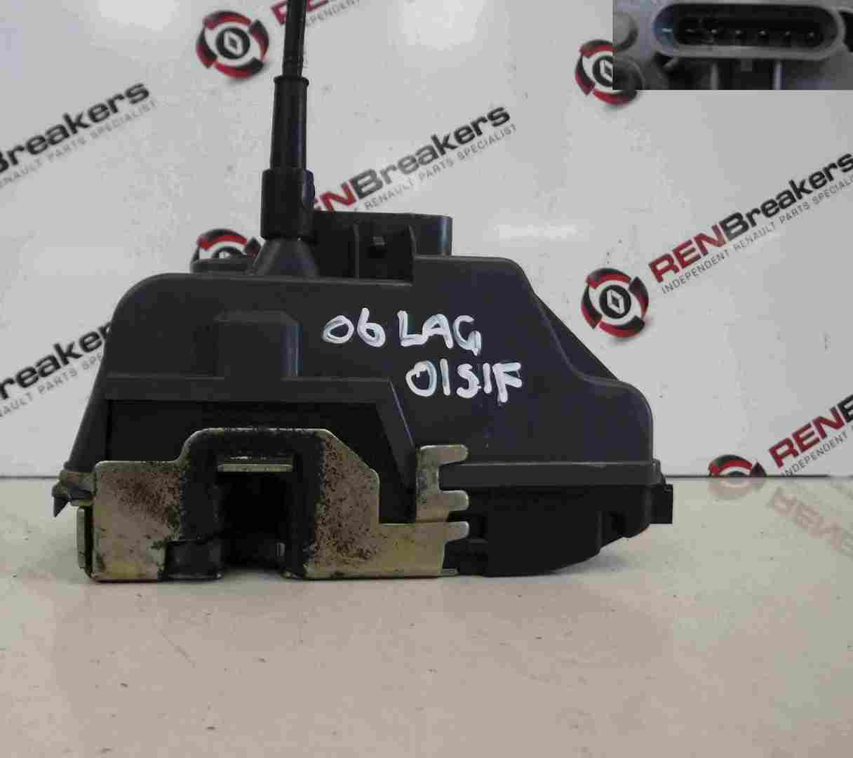 Renault Laguna 2005-2007 Drivers OSF Front Door Lock Mechanism