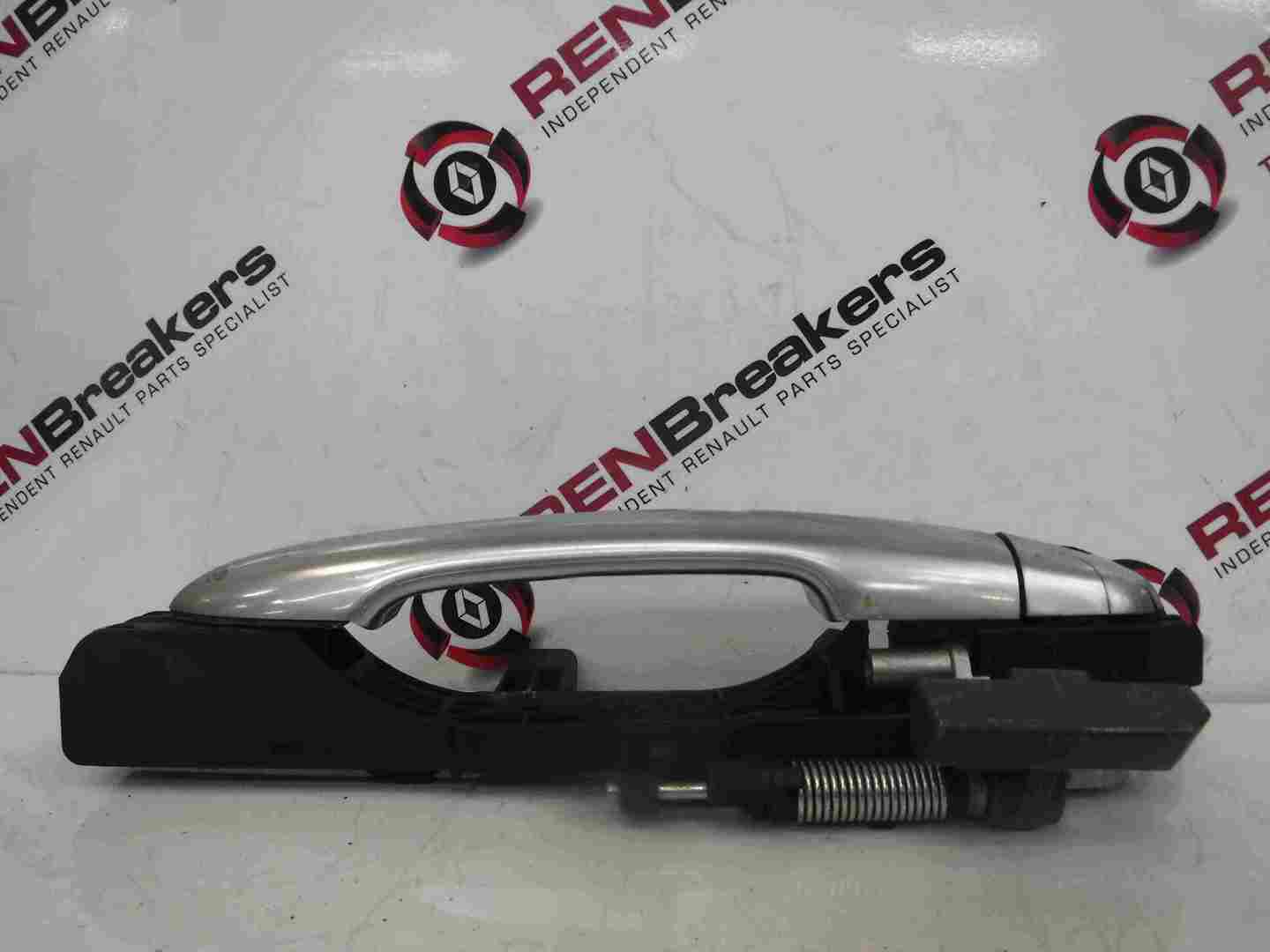Renault Laguna 2005-2007 Drivers OSR Rear Exterior Door Handle Silver Chrome