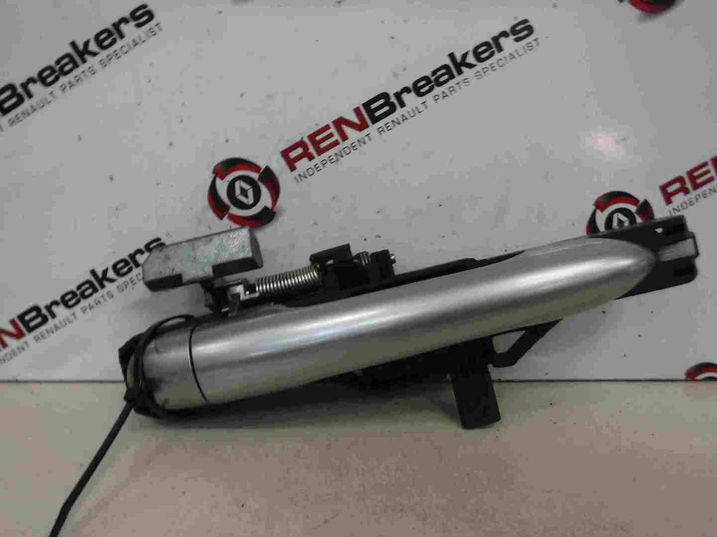 Renault Laguna 2005-2007 Drivers OSR Rear Exterior Door Handle Silver