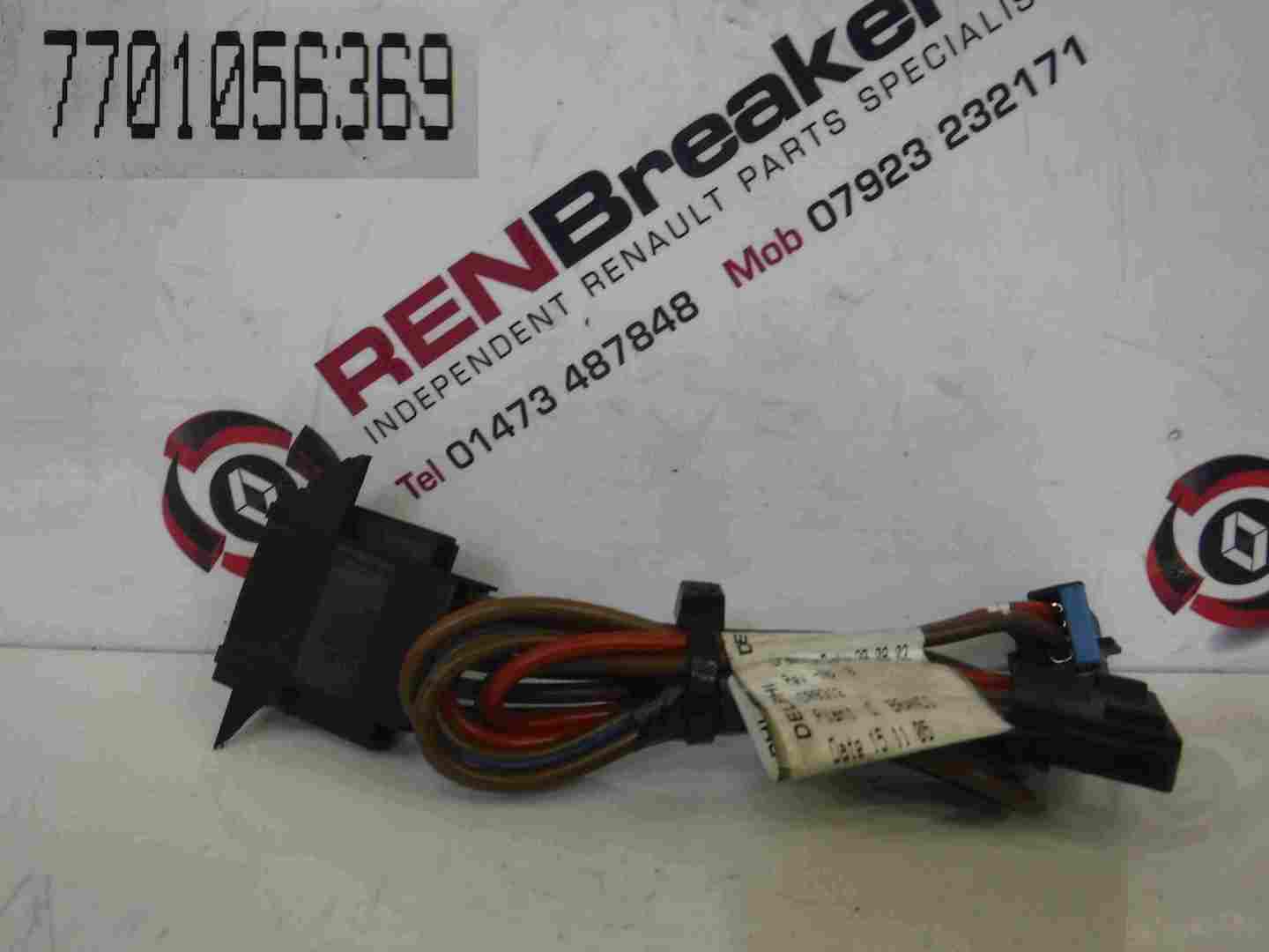 Renault Laguna 2005-2007 Heater Resistor Wiring Loom 7701056369
