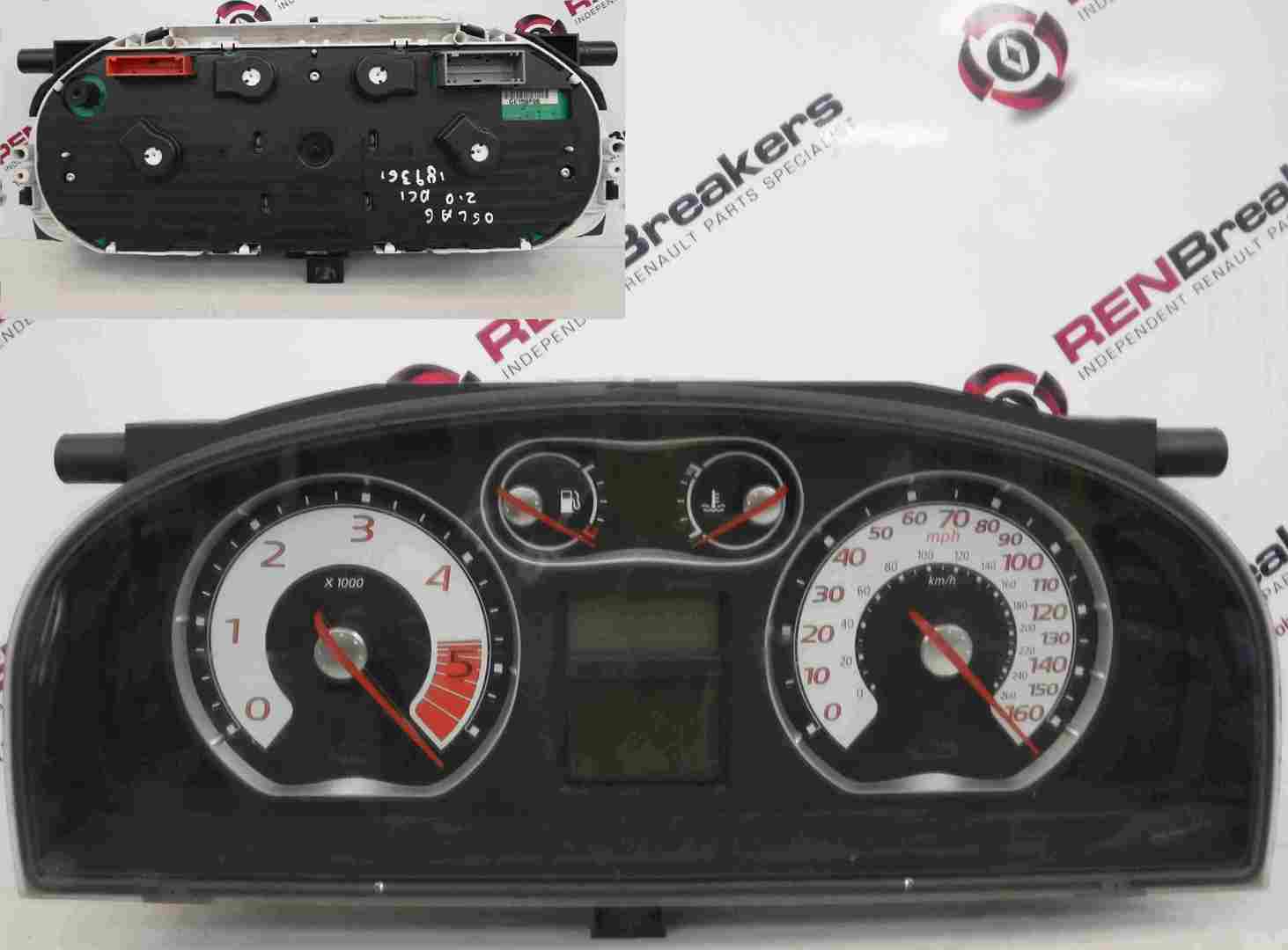 Renault Laguna 2005-2007 Instrument Panel Dials Gauges Clocks 189K