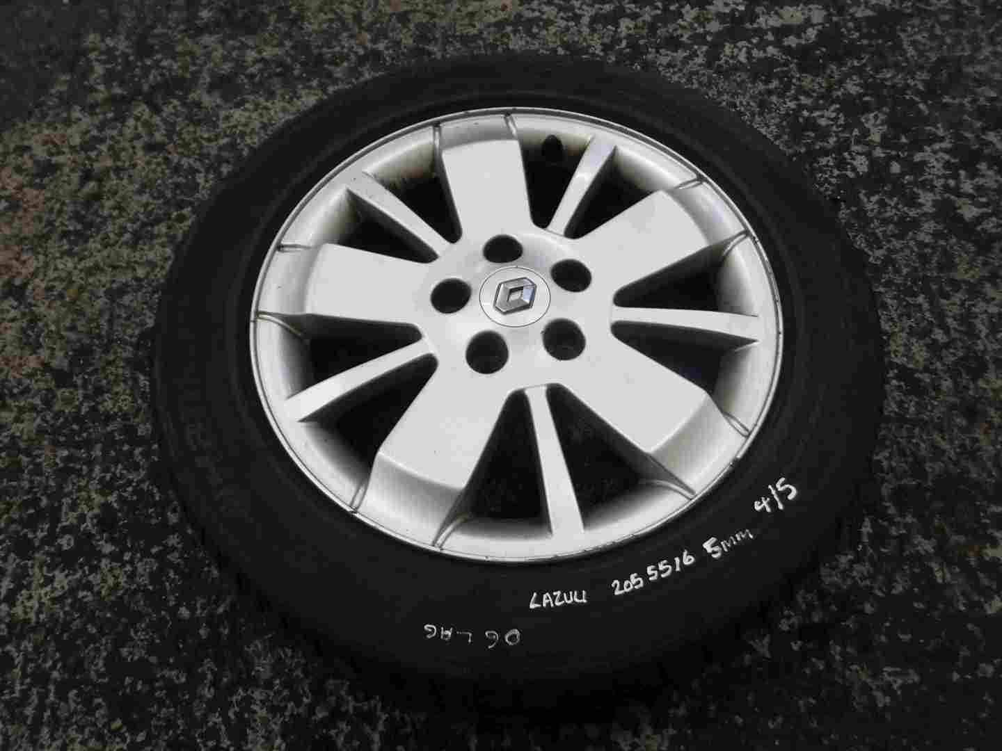 Renault Laguna 2005-2007 Lazuli Alloy Wheel  + Tyre 205 55 16 5mm Tread