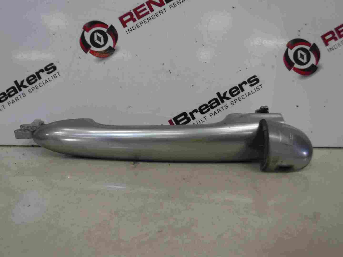 Renault Laguna 2005-2007 Passenger NSF Front Exterior Door Silver Chrome