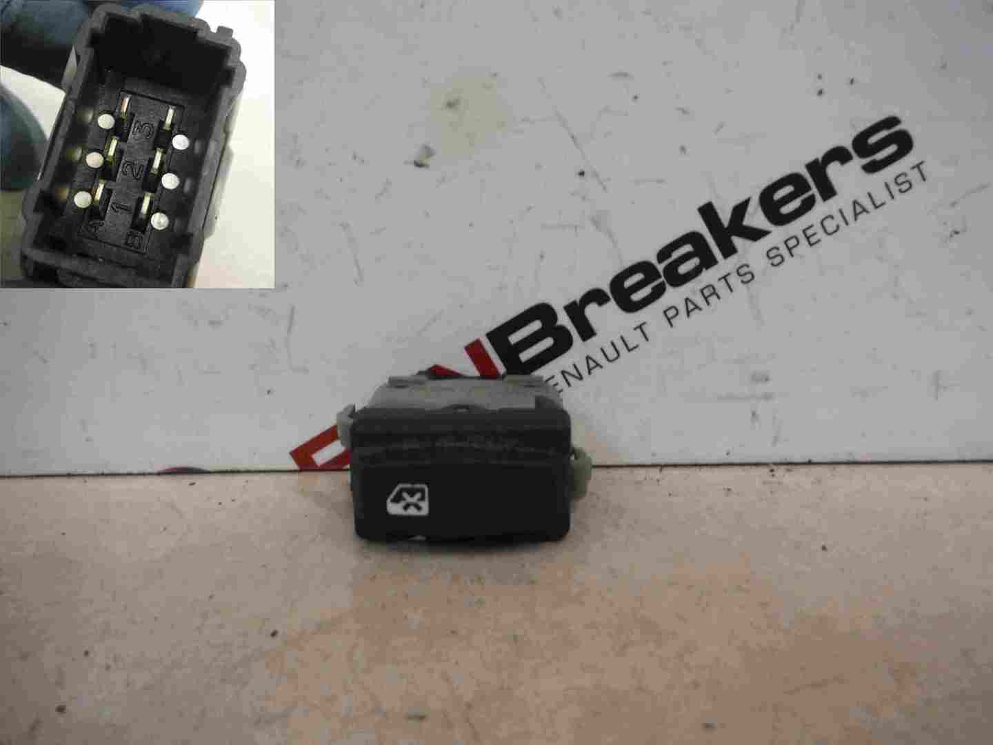 Renault Laguna 2005-2007 Rear Window Child Lock Switch 381896