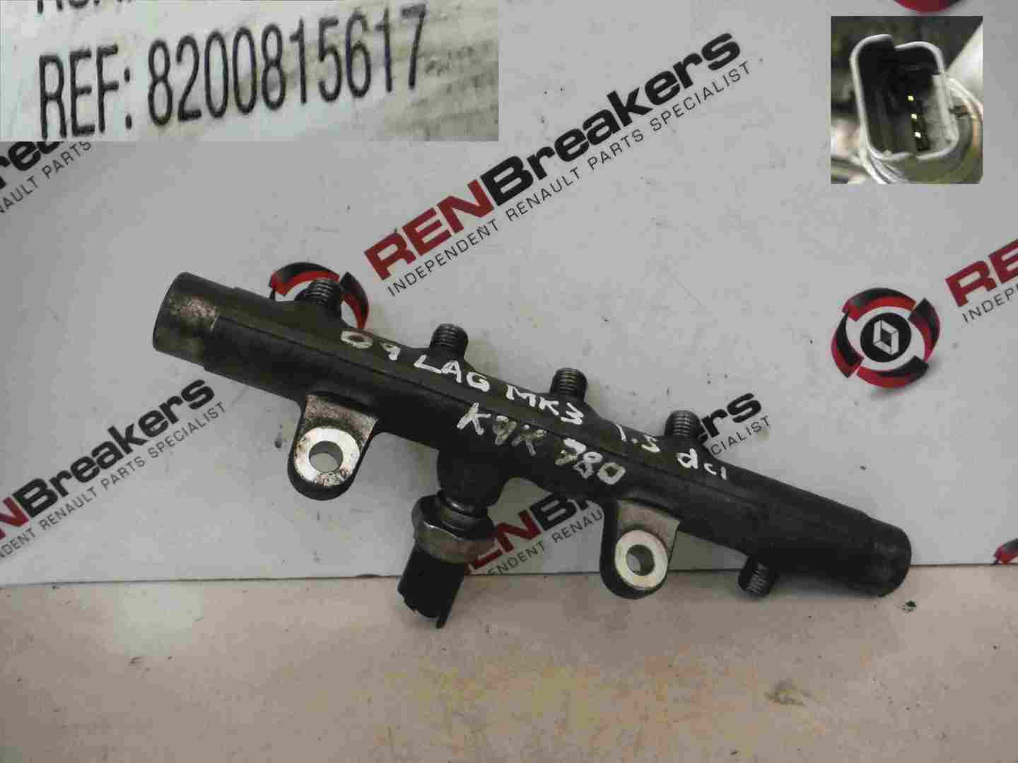 Renault Laguna 2007-2012 1.5 dCi Diesel Fuel Rail   Pressure Sensor K9K 780
