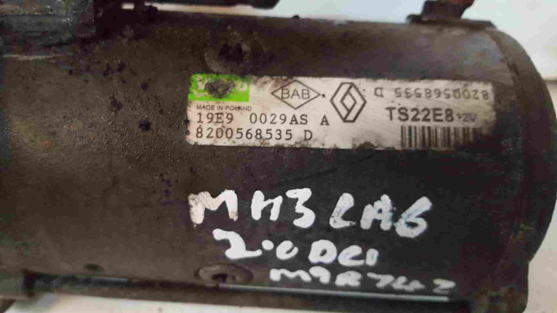 Thumb 4 Renault Laguna 2007-2012 2.0 DCI M9r Starter Motor Starting 8200568535 J