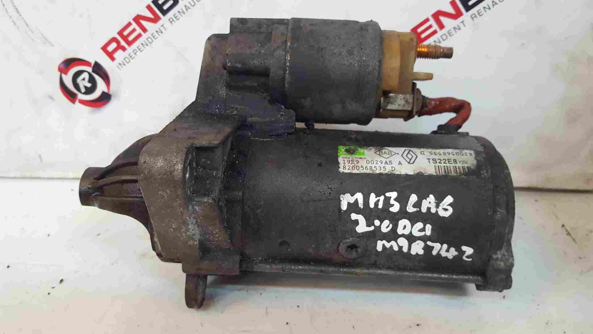 Renault Laguna 2007-2012 2.0 DCI M9r Starter Motor Starting 8200568535 J