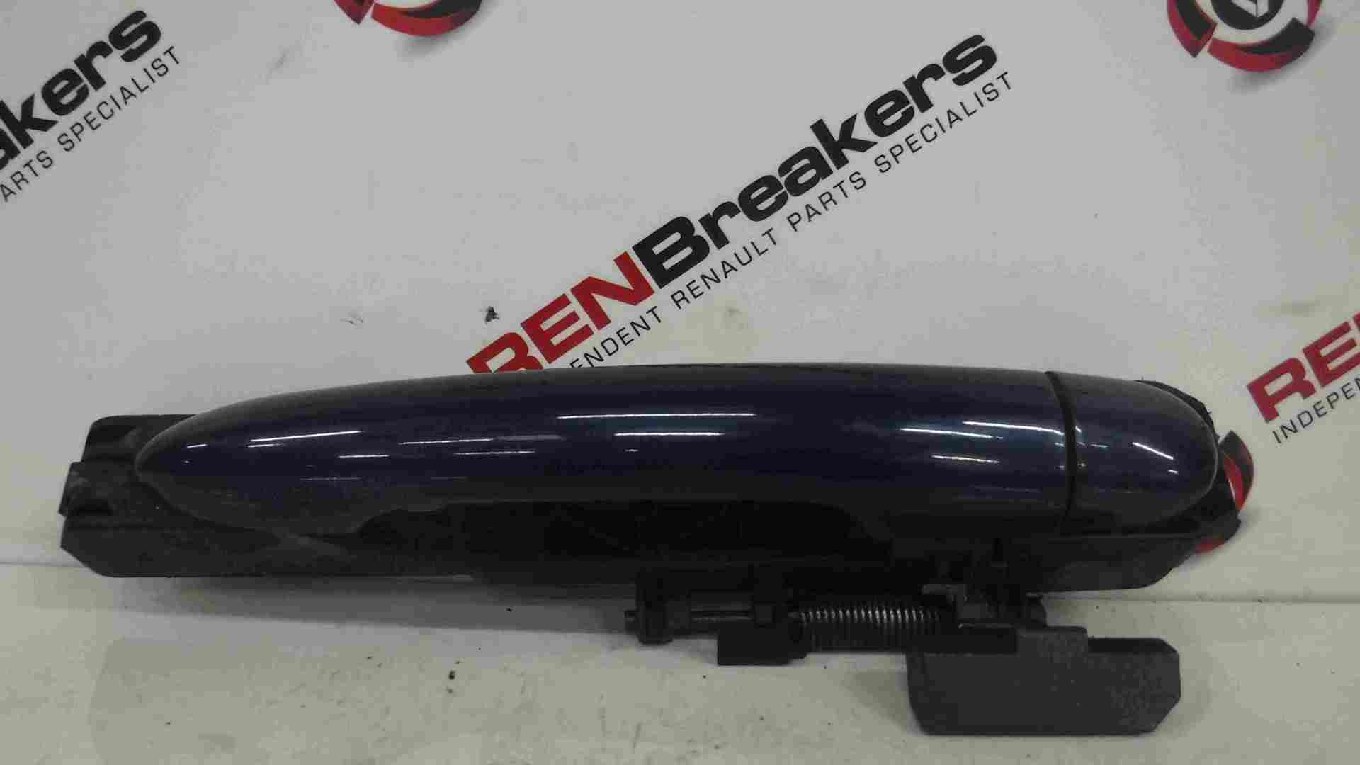 Renault Laguna Estate 2001-2005 Drivers OSR Rear Exterior Door Handle Blue TED44