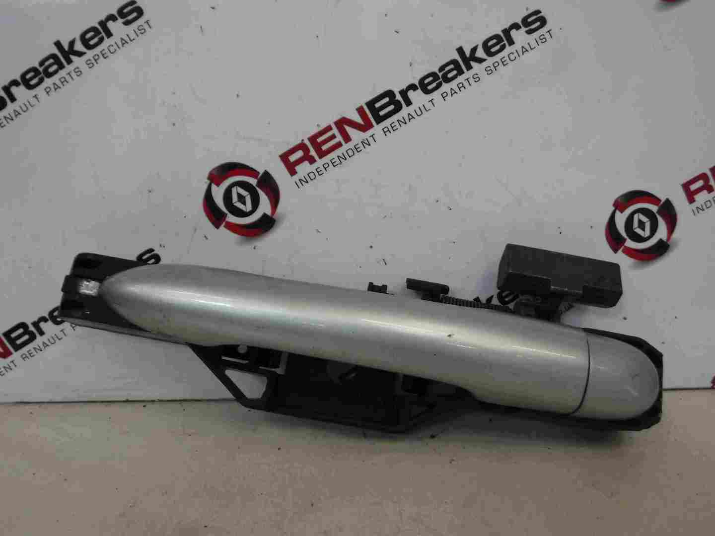 Renault Laguna Estate 2001-2005 Passenger NSR Rear Exterior Door Handle Silver