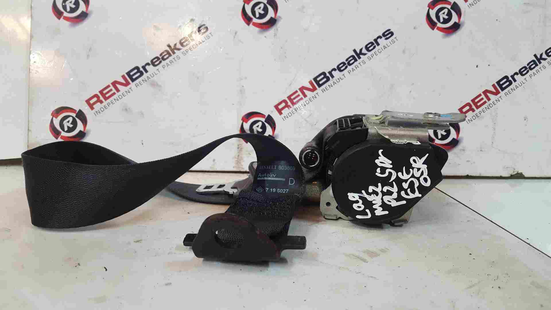 Thumb 4 Renault Laguna Estate 2005-2007 Drivers OSR Rear Seat Belt + Pretensioner 