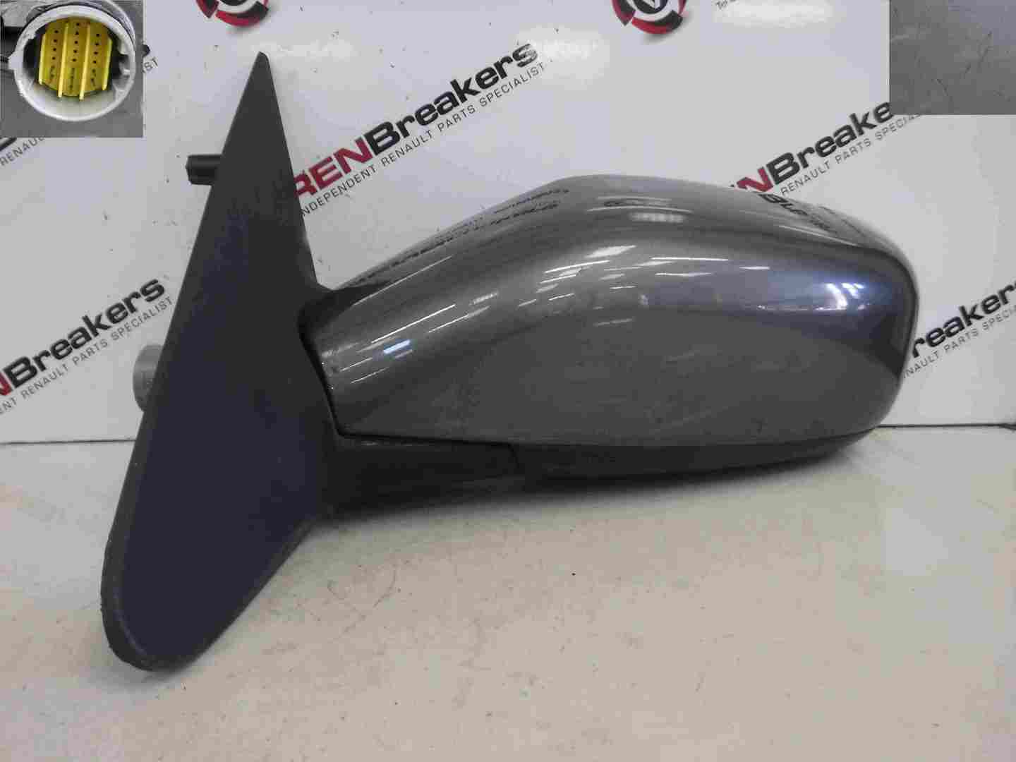 Renault Laguna 2001-2007 Passenger NS Wing Mirror Grey 603 Folding