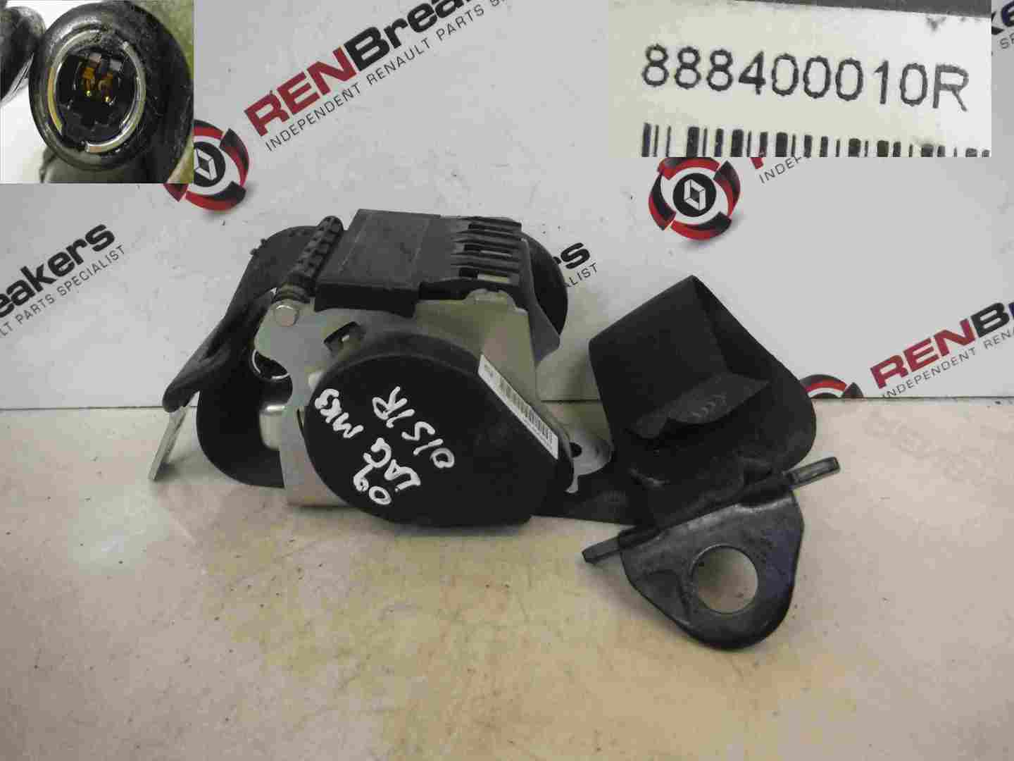 Renault Laguna Estate 2007-2012 Drivers OSR Rear Seat Belt  Pretensioner
