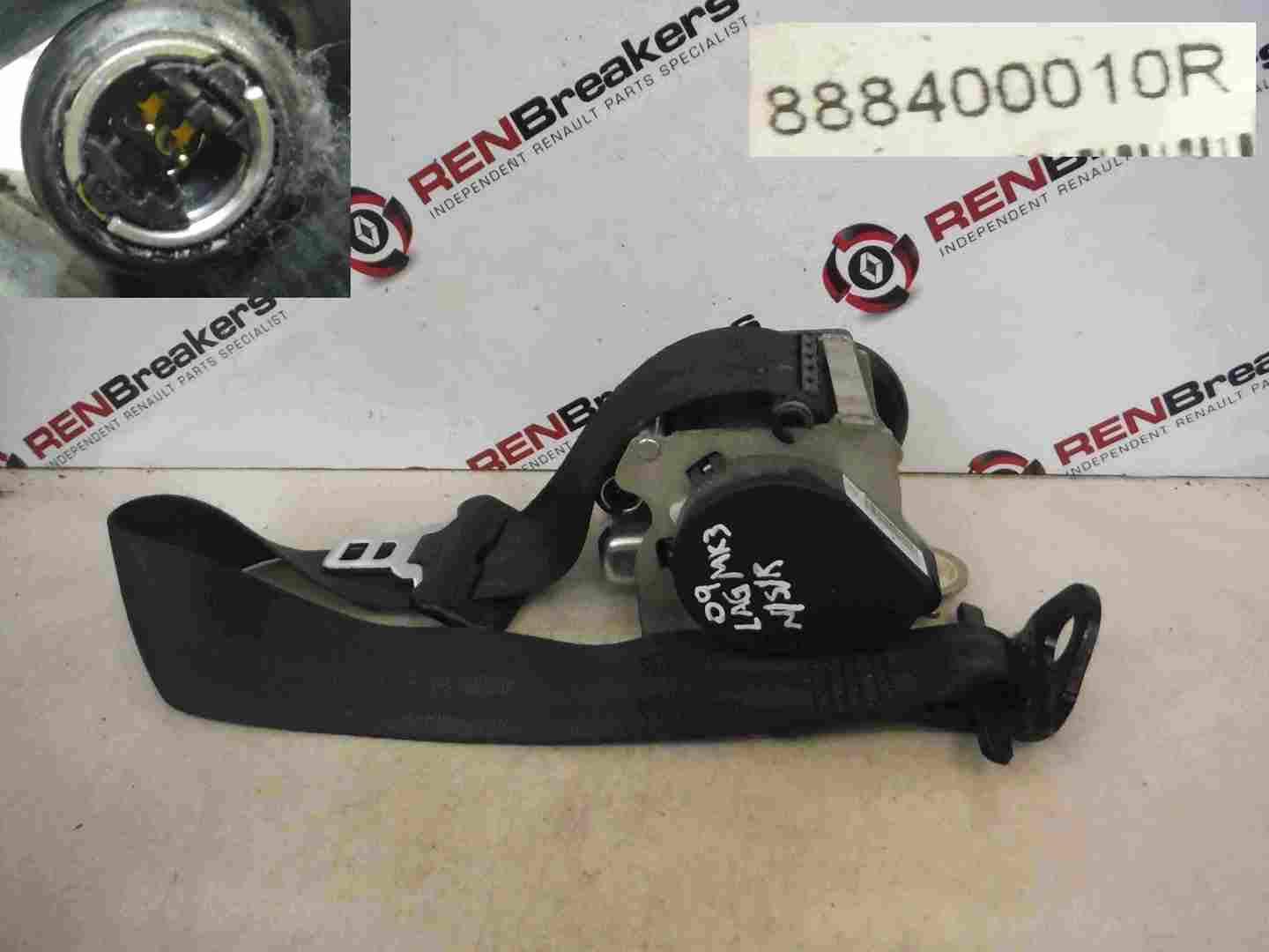 Renault Laguna Estate 2007-2012 Passenger NSR Rear Seat Belt Pretensioner