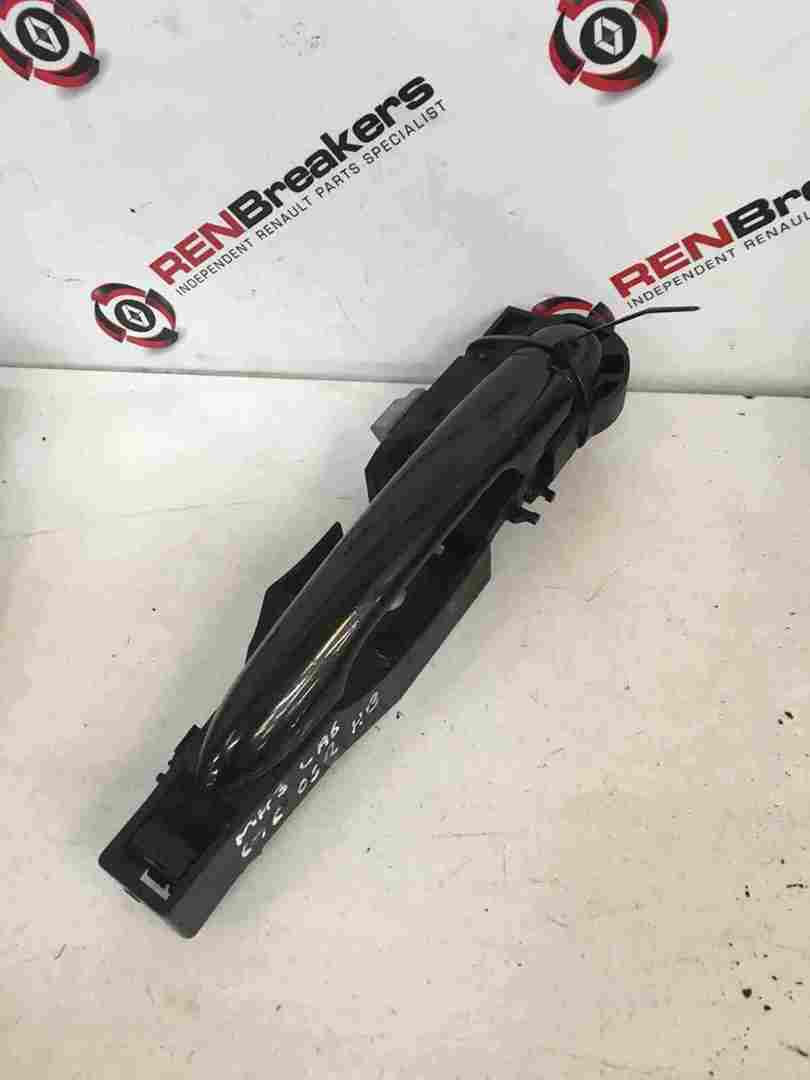 Renault Laguna Hatch MK3 2007-2012 Drivers OS Rear Exterior Door Handle Black