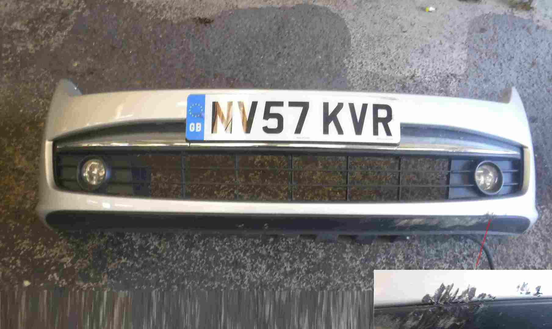 Renault Laguna Hatchback MK3 2007-2010 Front Bumper Silver TED69 620220001R