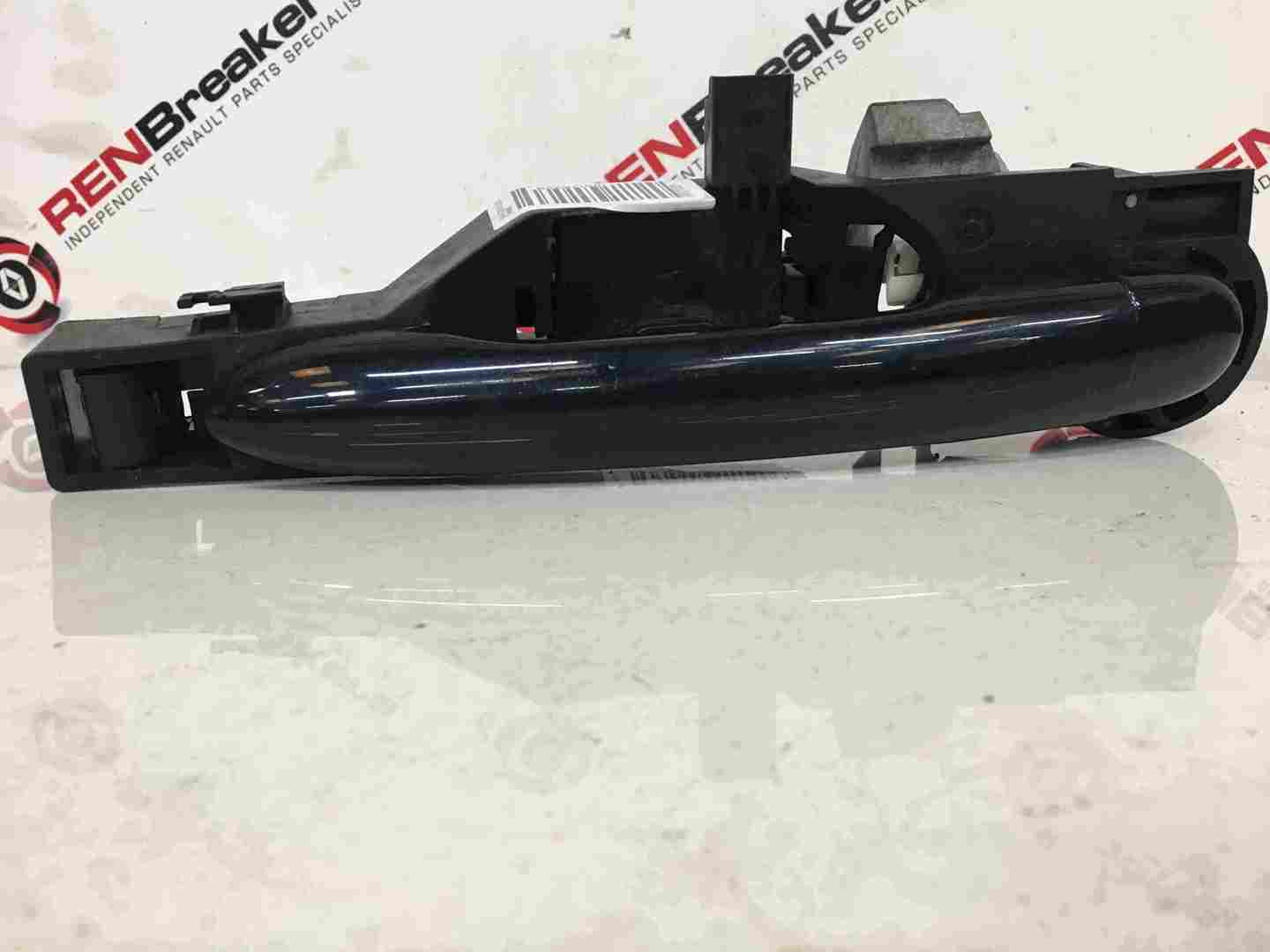 Renault Laguna MK3 2007-2012 Drivers OSR Rear Exterior Door Handle Blue 472