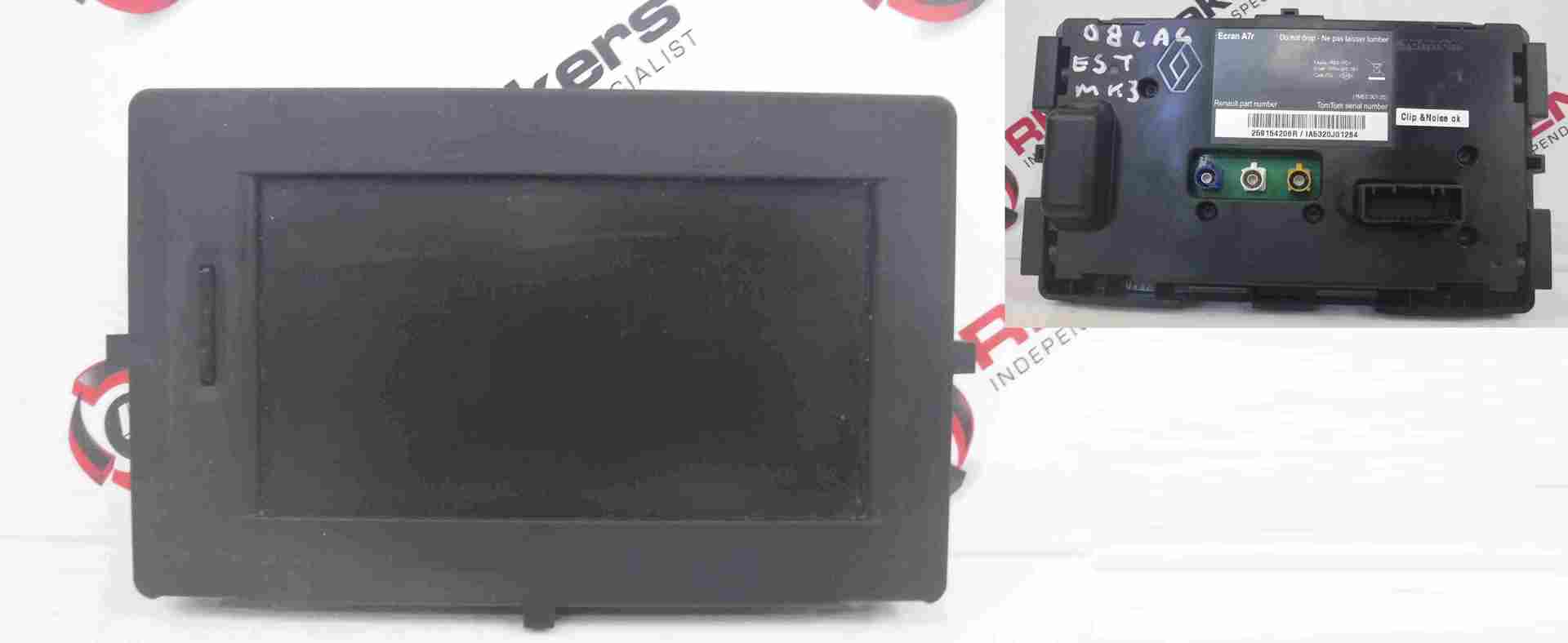 Renault Laguna MK3 2008-2012 Sat Nav Display Unit Screen 259154206R