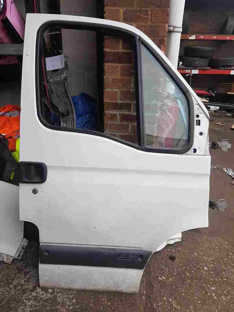 Renault Master 2003-2018 Drivers OSF Ns Front Door White O389