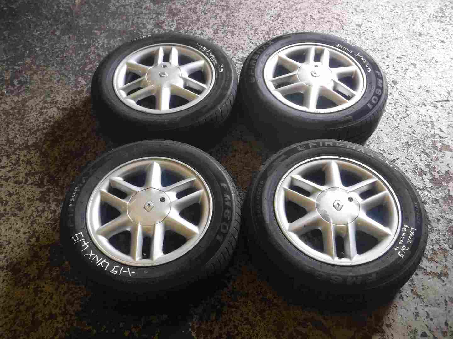 Renault Megane + Scenic 1999-2003 Lynx Alloy Wheel Set X4 15inch