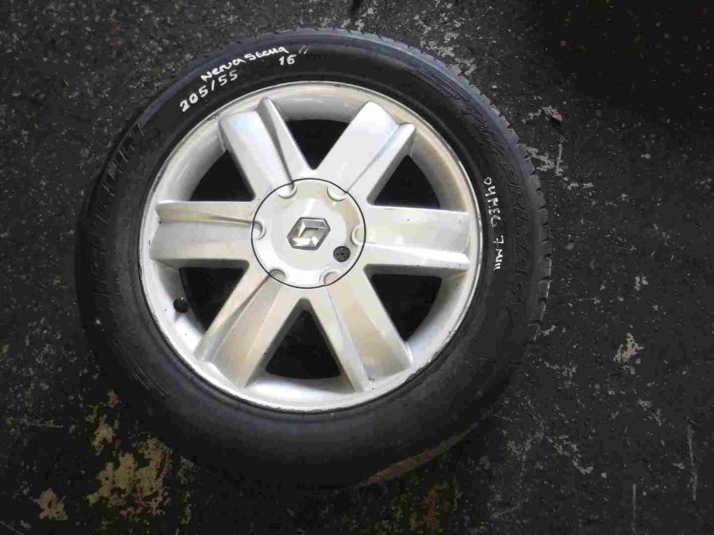 Renault Megane + Scenic 2003-2009 Nervastela Alloy Wheel + Tyre 205 55 16 7mm