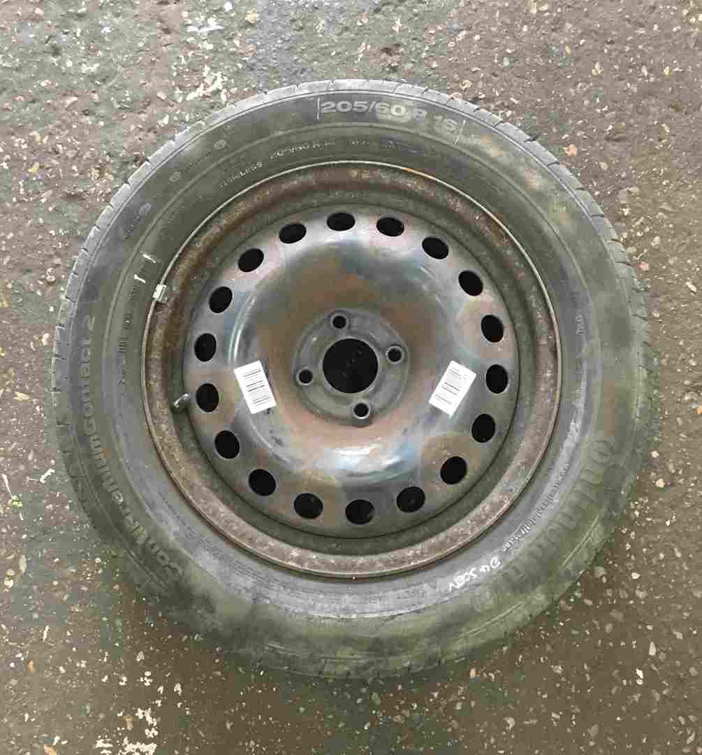 Renault Megane + Scenic 2003-2009 Steel Spare Wheel Rim + Tyre 205 60 16 6mm
