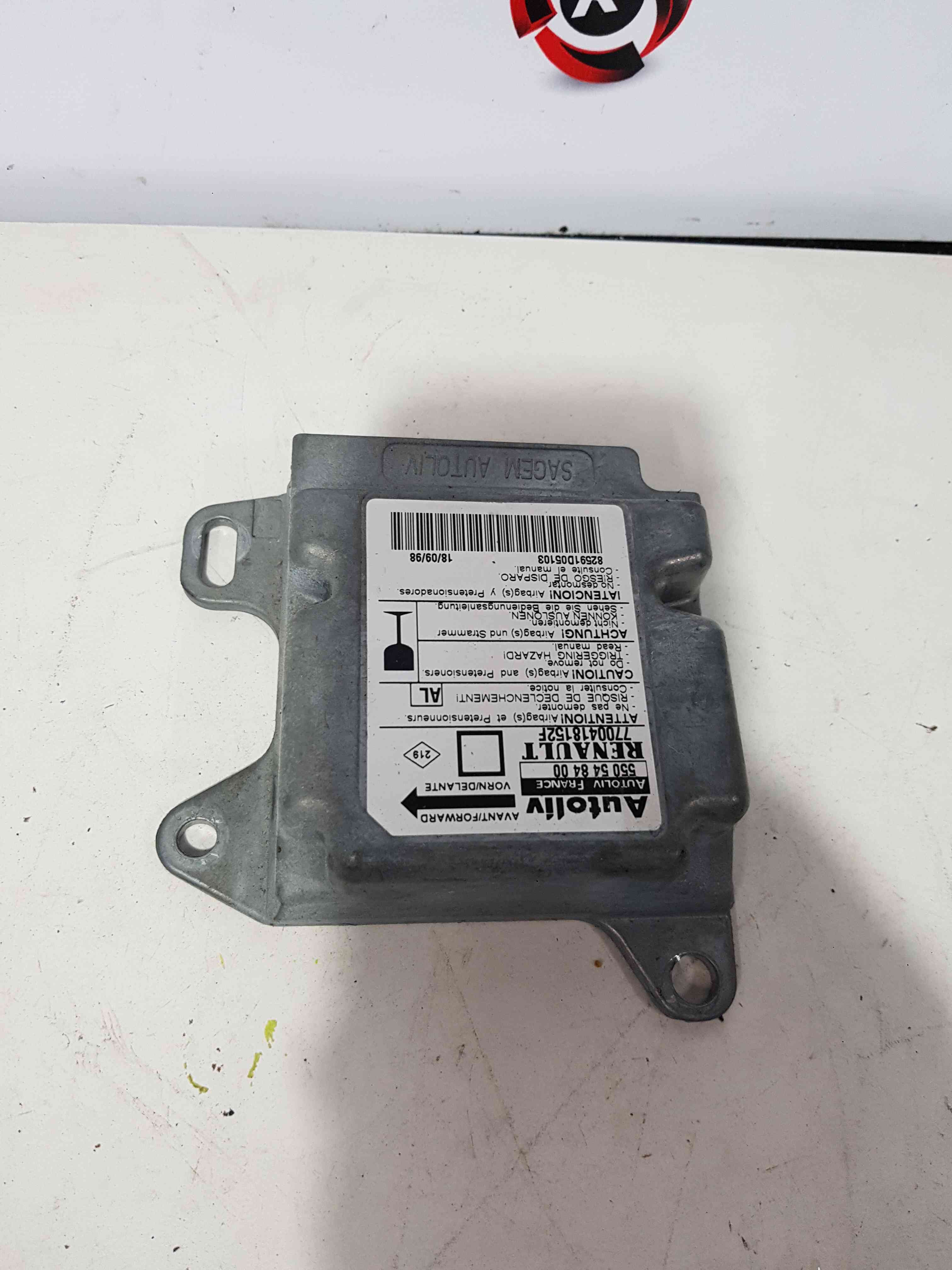 Thumb 2 Renault Megane 1995-1999 Airbag ECU Module 7700418152