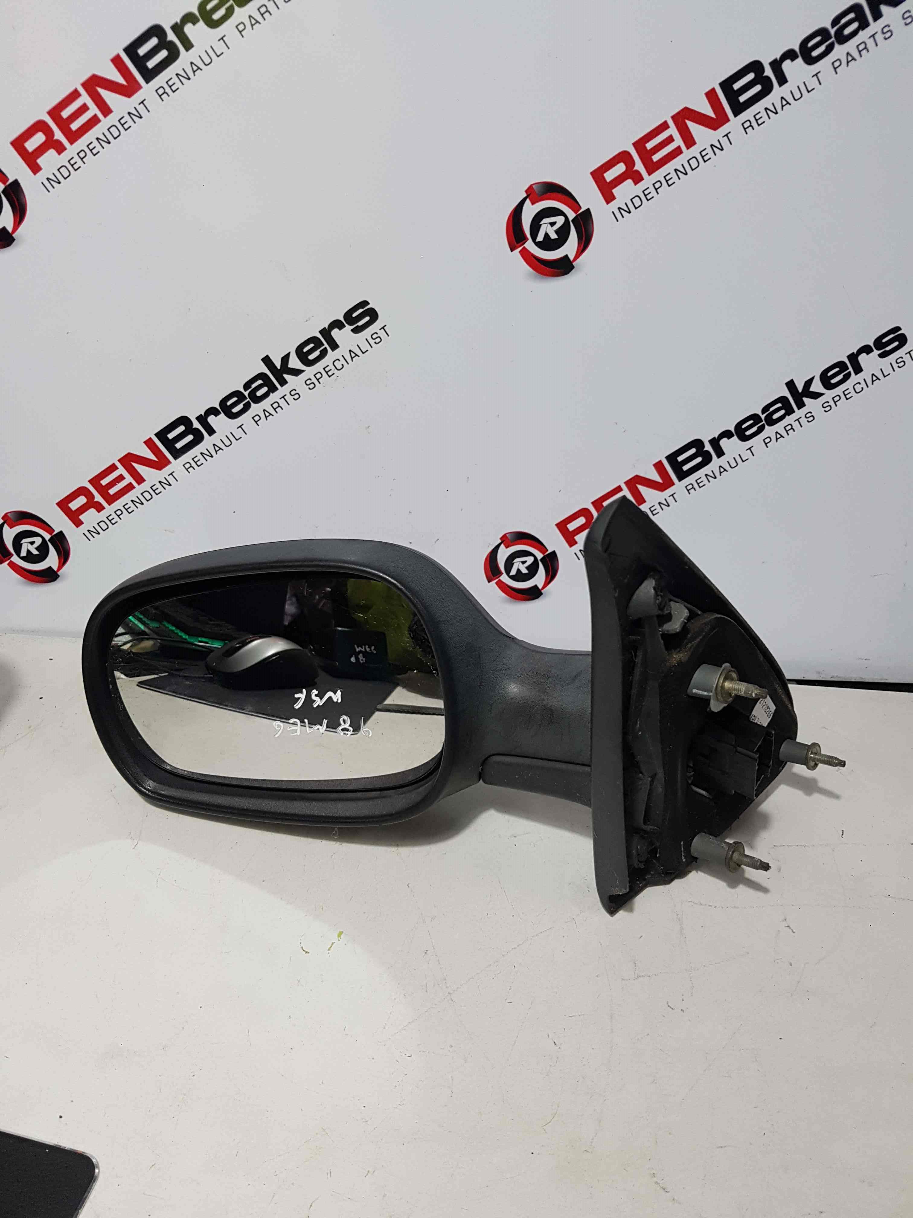 Thumb 8 Renault Megane 1995-1999 Passenger Ns Wing Mirror Plain Black Electric