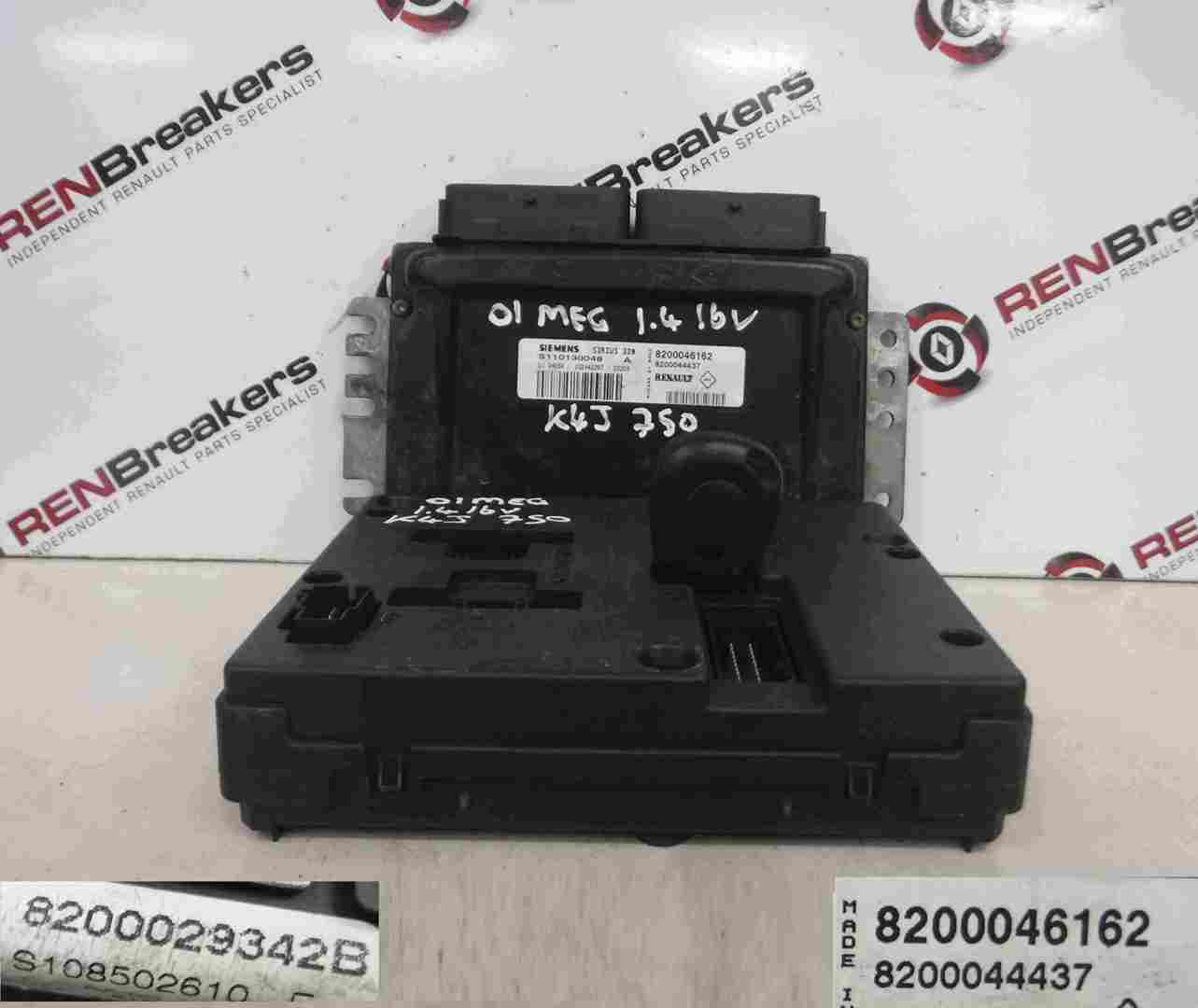 Renault Megane 1999-2002 1.4 16v ECU SET UCH BCM Immobiliser + Key Fob