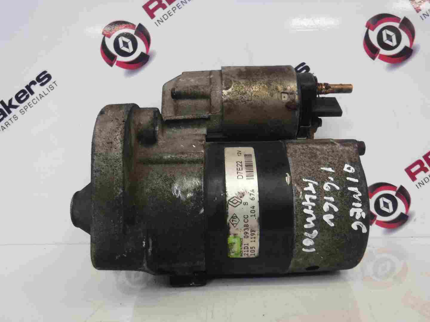 Renault Megane 1999-2002 1.6 16v Starter Motor K4M 701