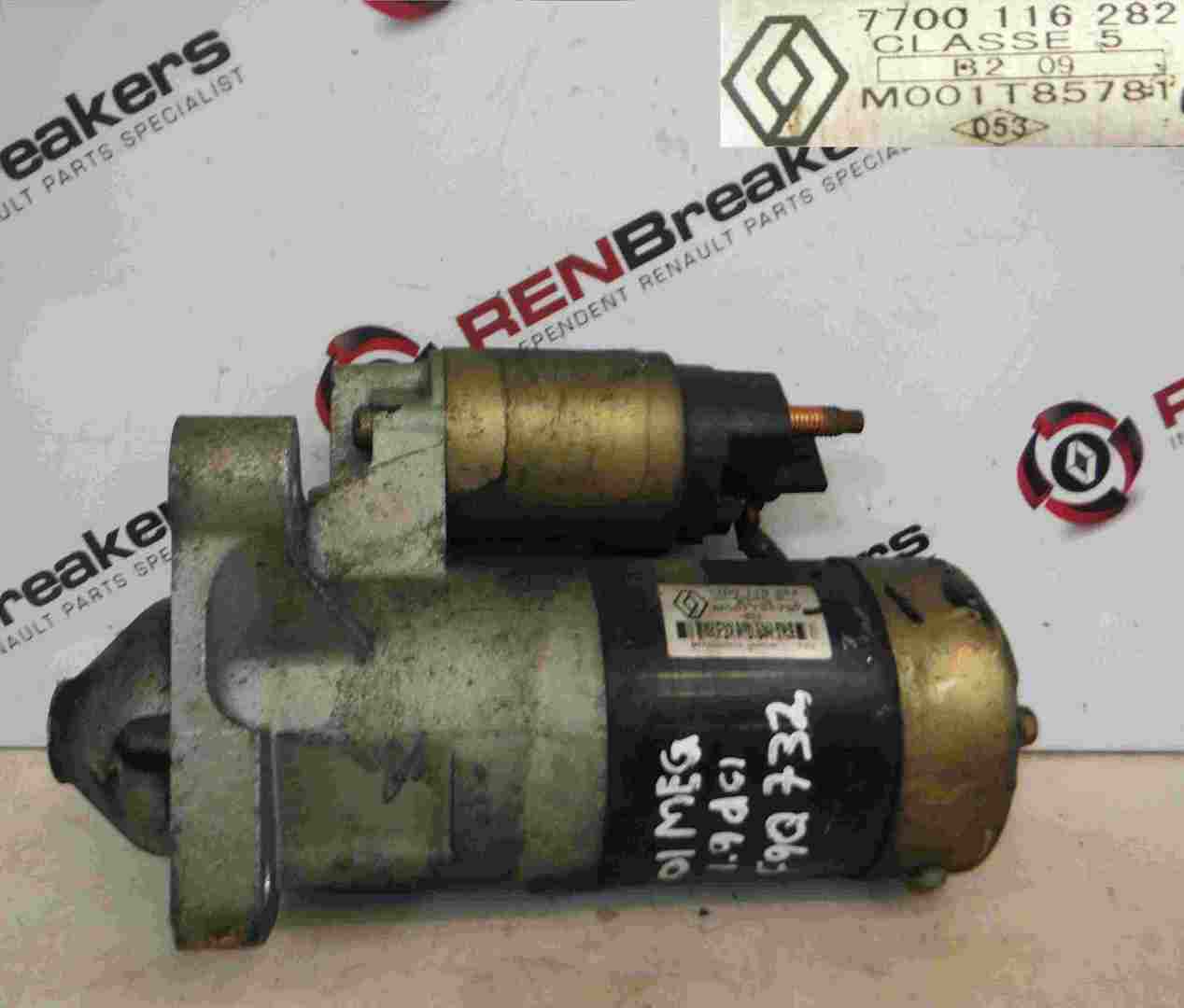 Renault Megane 1999-2002 1.9 dCi Starter Motor Starting F9Q 732