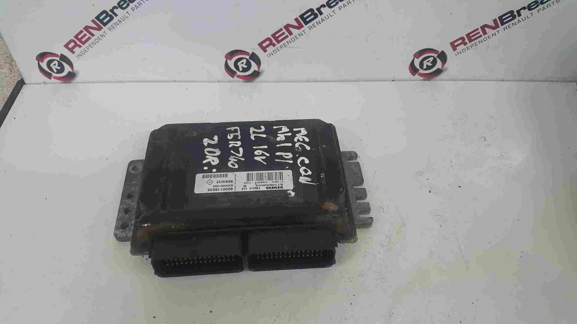Thumb 2 Renault Megane 1999-2002 2.0 IDe Engine Control Unit ECU 8200116535 8200061583