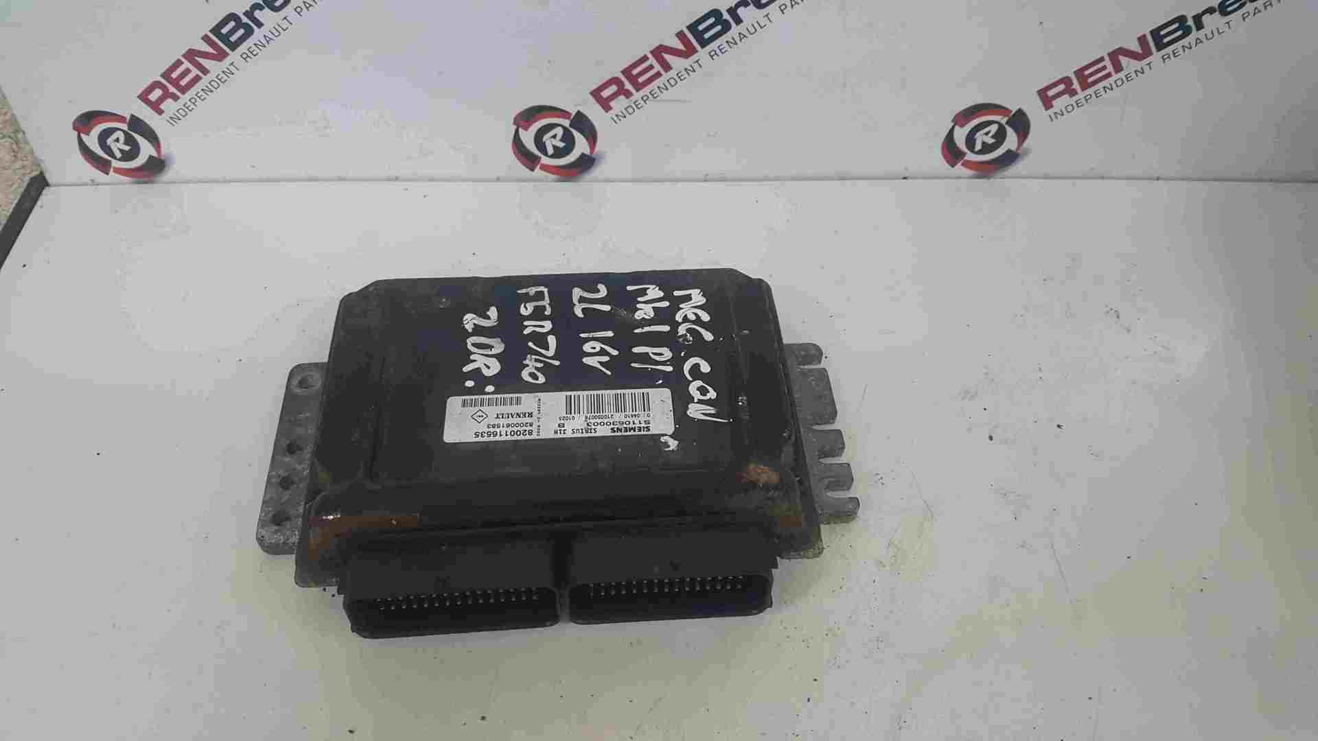 Renault Megane 1999-2002 2.0 IDe Engine Control Unit ECU 8200116535 8200061583