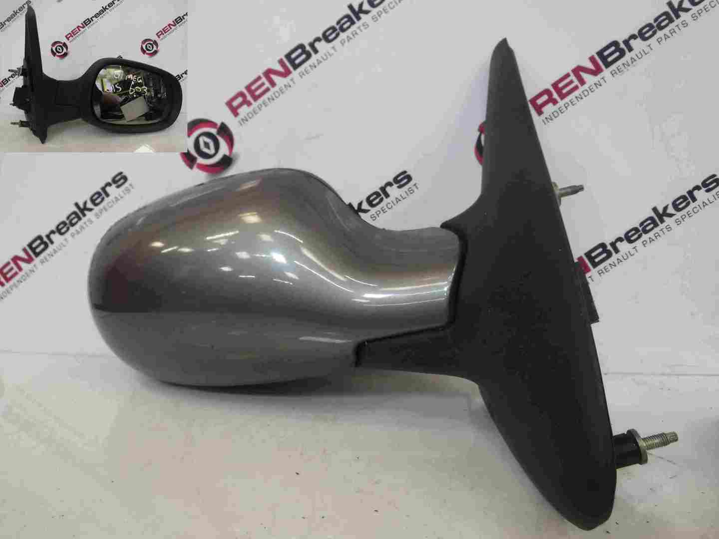 Renault Megane 1999-2002 Drivers OS Wing Mirror Grey 603