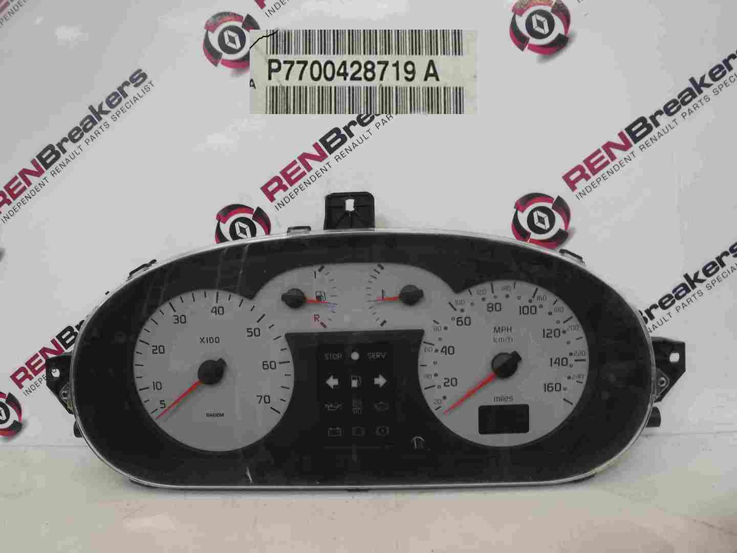 Renault Megane 1999-2002 Instrument Panel Dials Clocks 98K 7700428719
