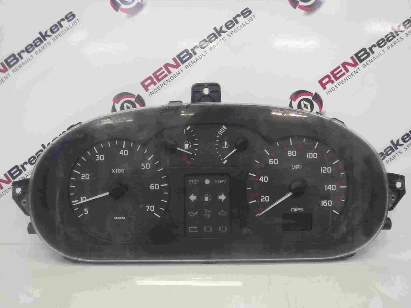 Renault Megane 1999-2002 Instrument Panel Dials Gauges Clocks 125K