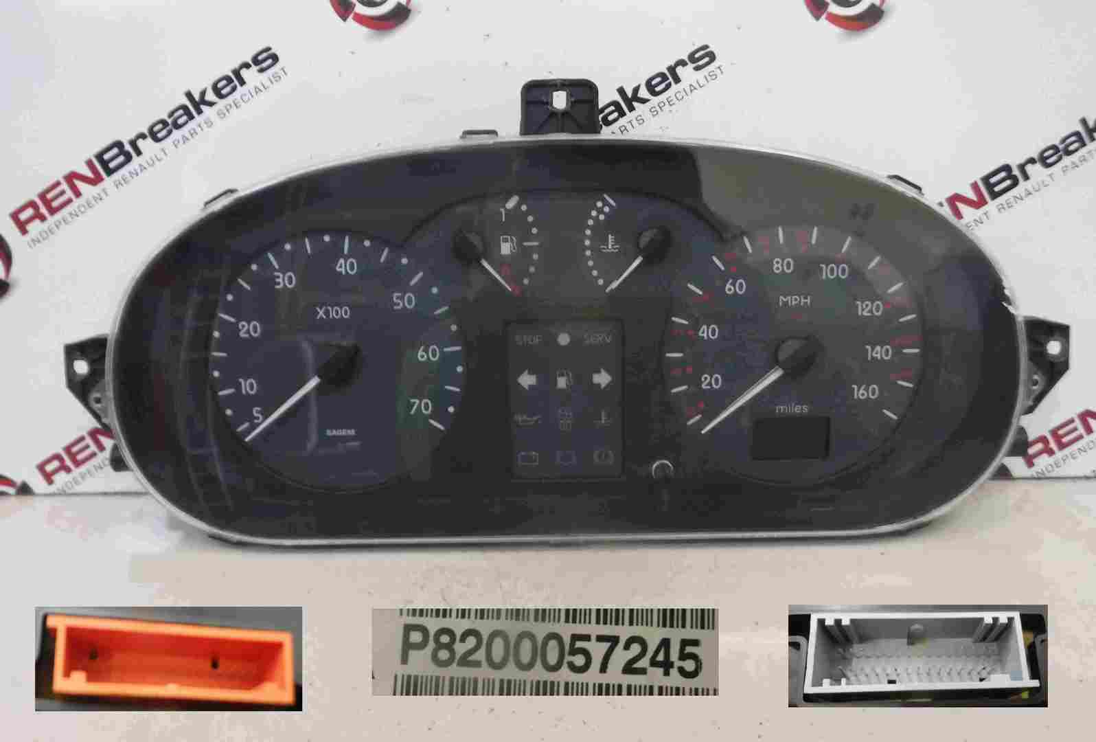 Renault Megane 1999-2002 Instrument Panel Dials Gauges Clocks