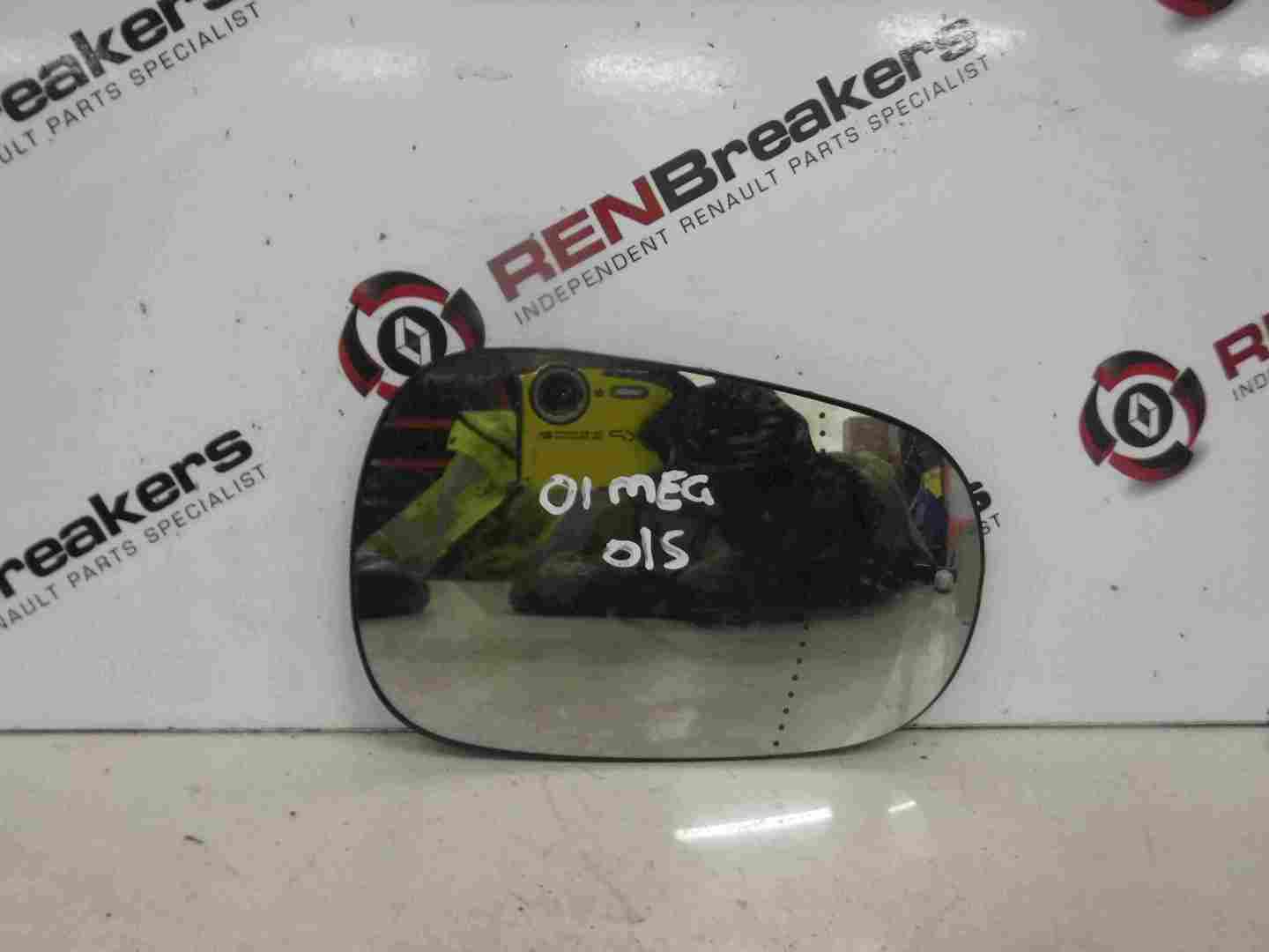 Renault Megane 1999-2002 Passenger NS Wing Mirror Glass