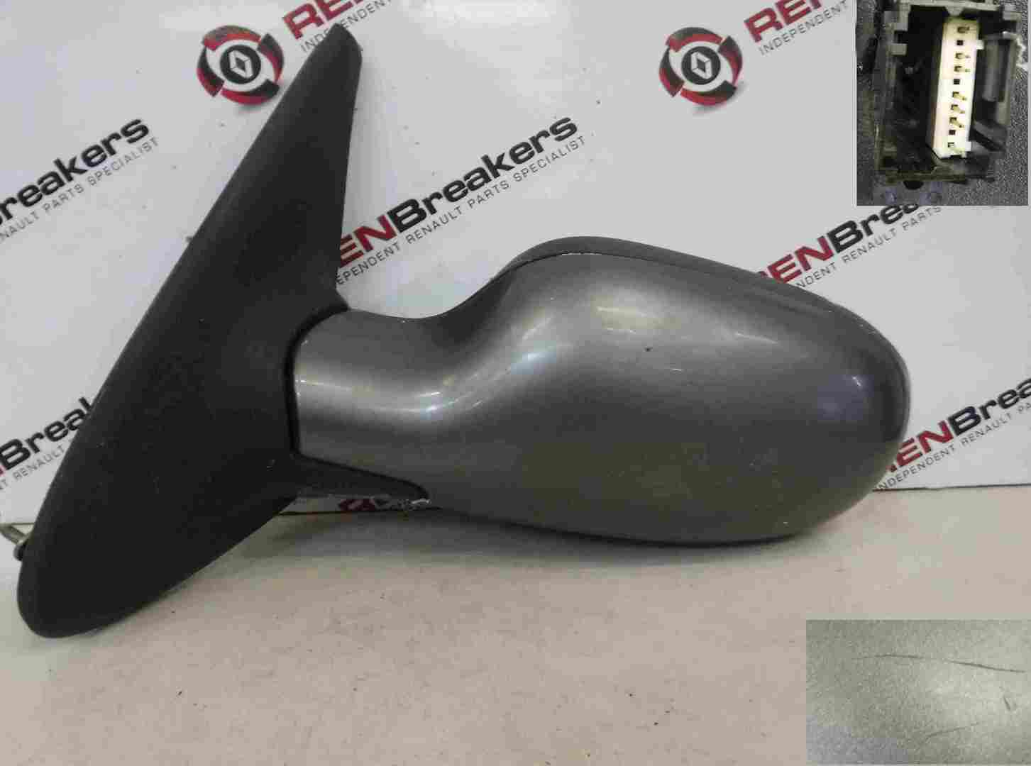 Renault Megane 1999-2002 Passenger NS Wing Mirror Grey 603 Electric
